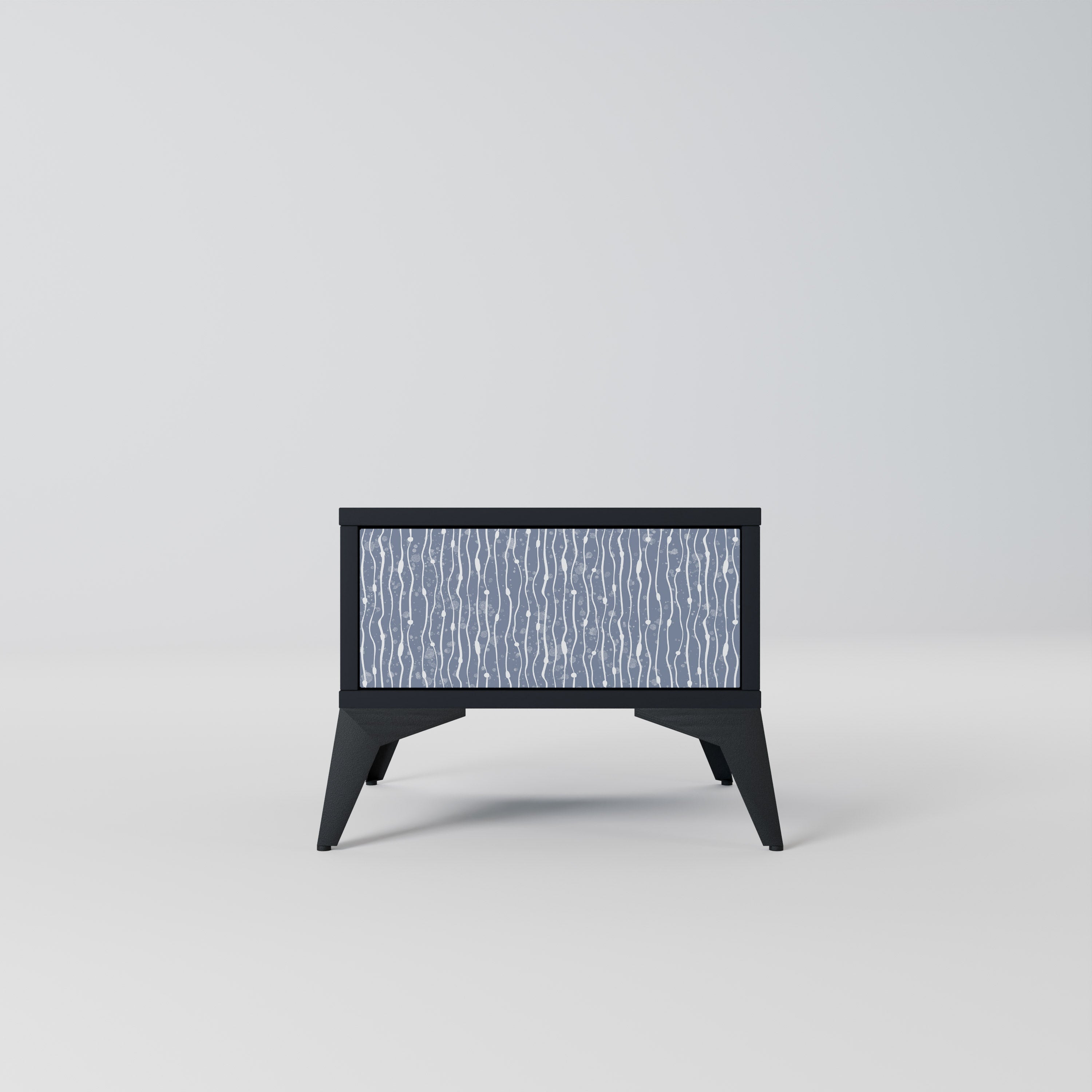 Table de chevet GRAPHITE RAIN en finition noire