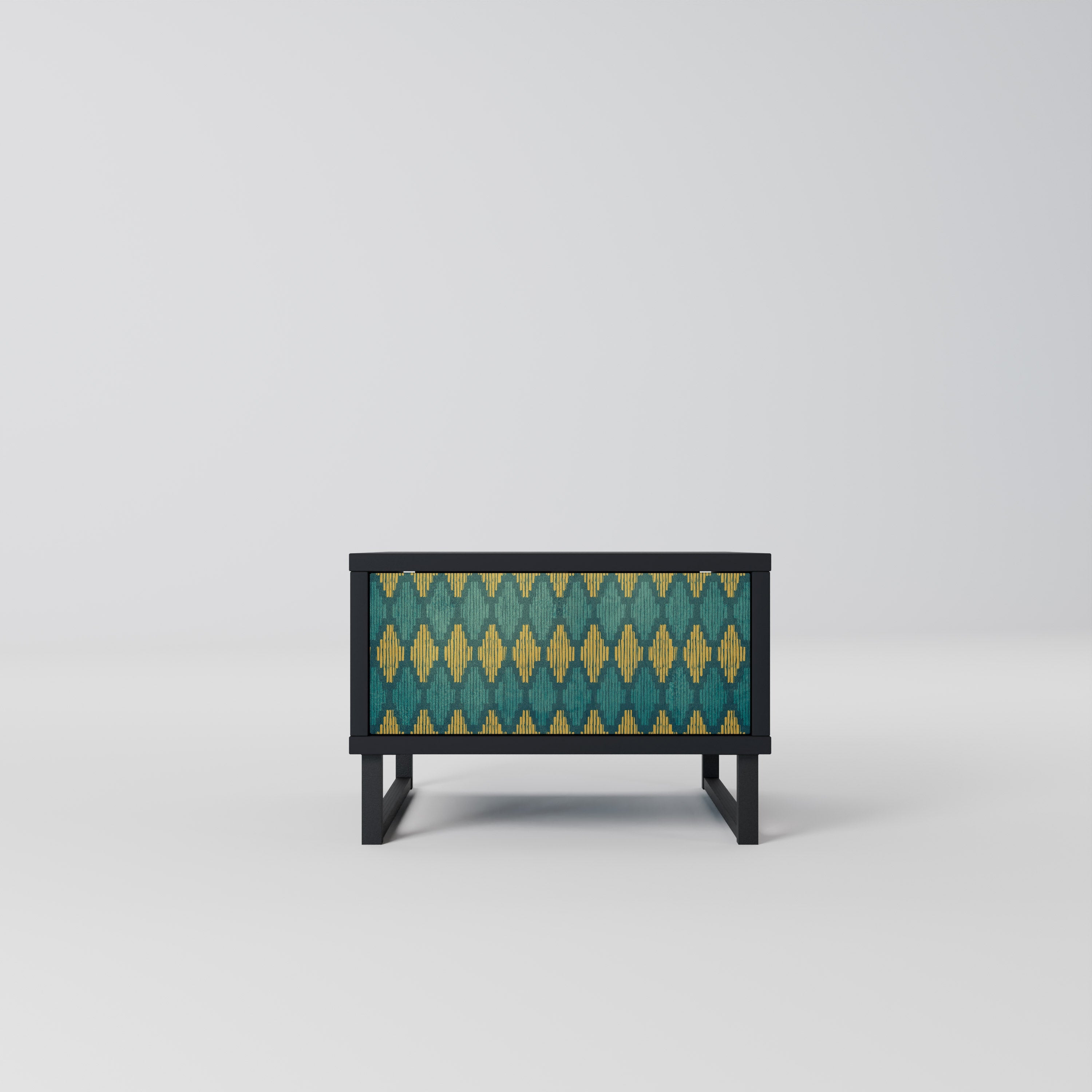 Table de chevet POLYGONS en finition noire