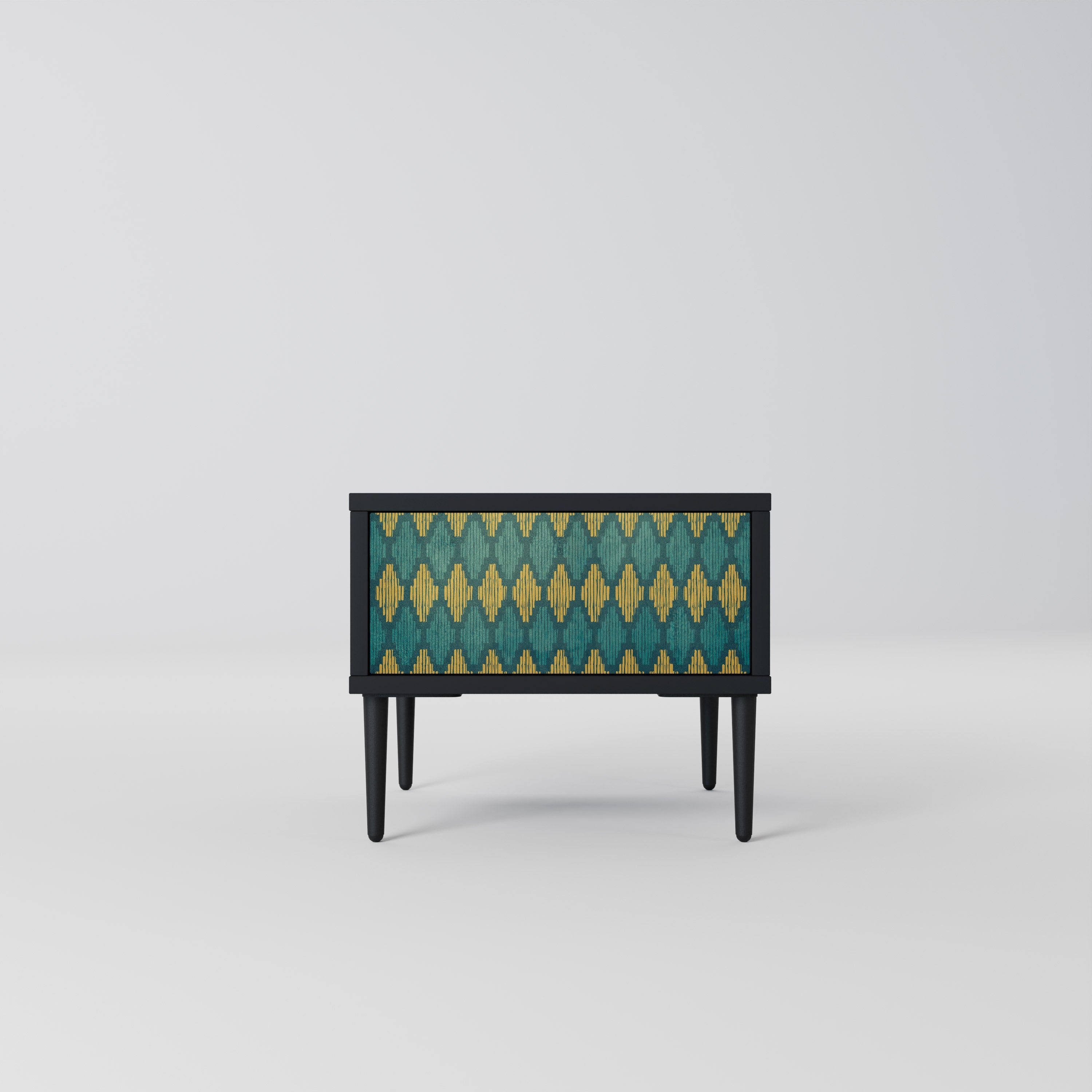 Table de chevet POLYGONS en finition noire