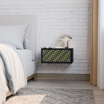 PAINTED SQUARES MIX Nightstand