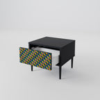 PAINTED SQUARES MIX Nightstand