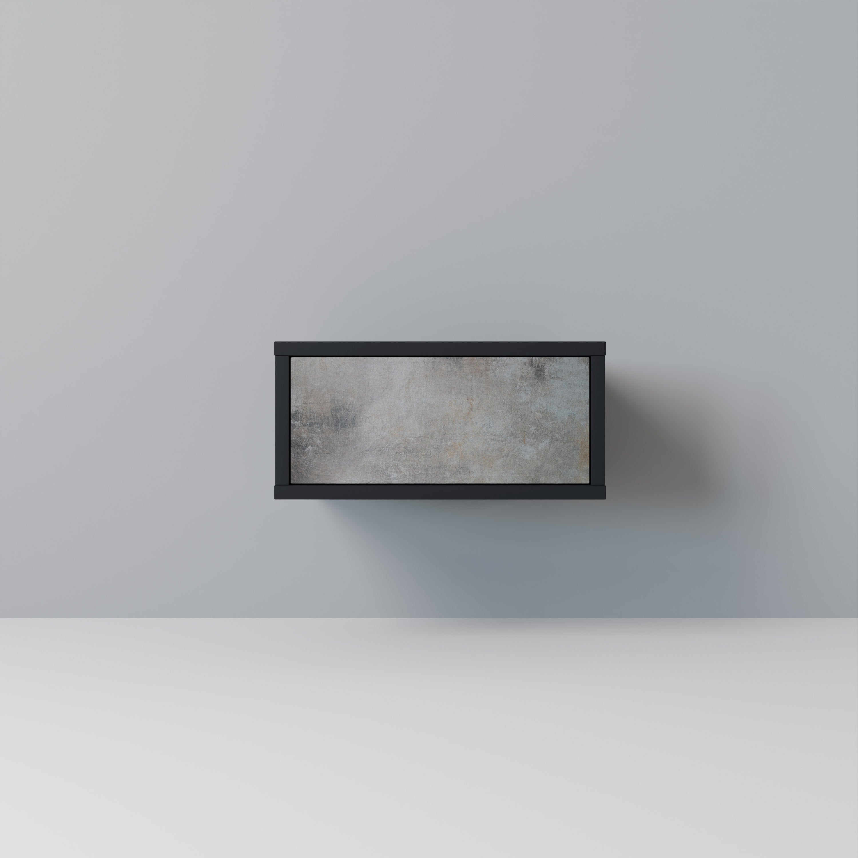 Table de chevet CONCRETE WALL en finition noire