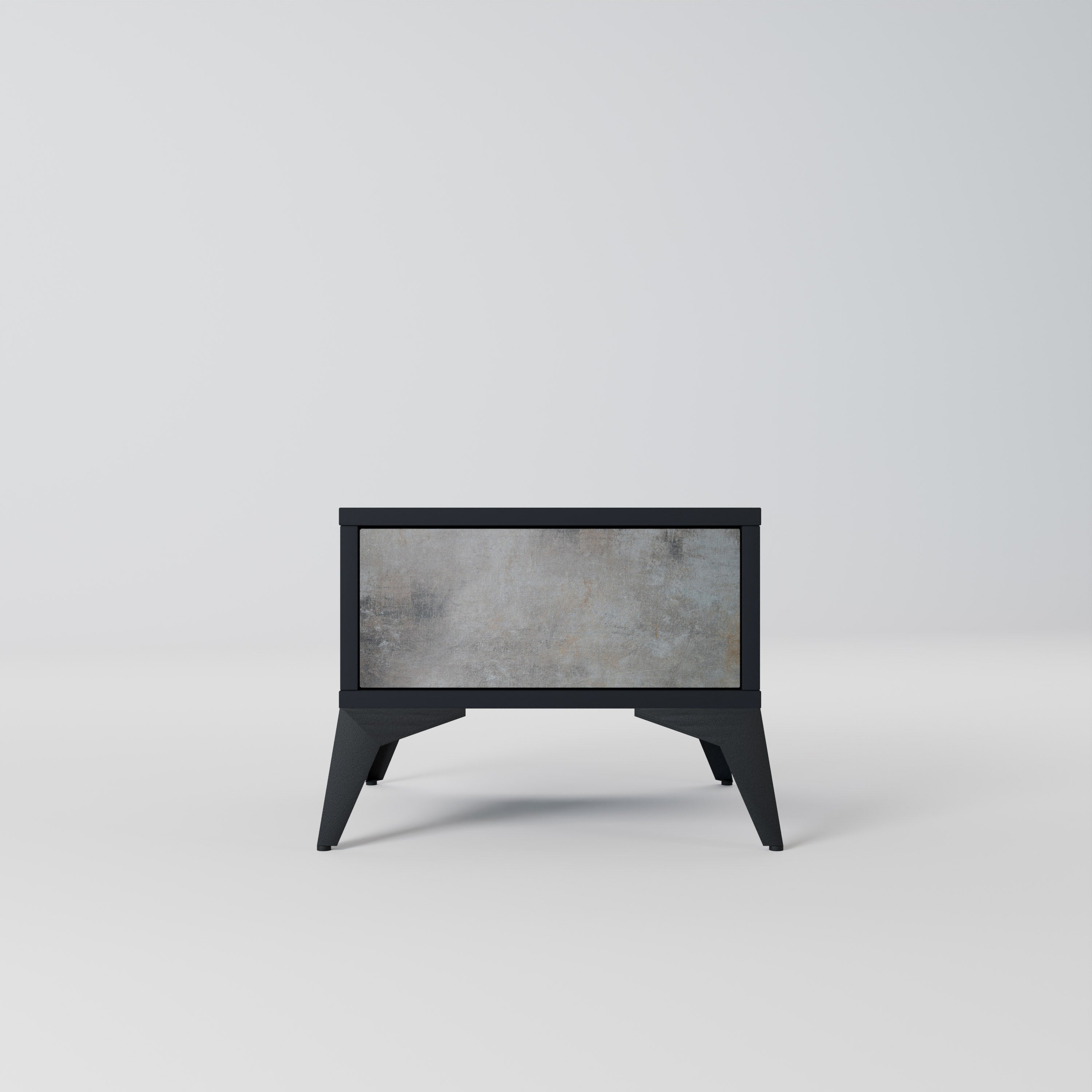 Table de chevet CONCRETE WALL en finition noire