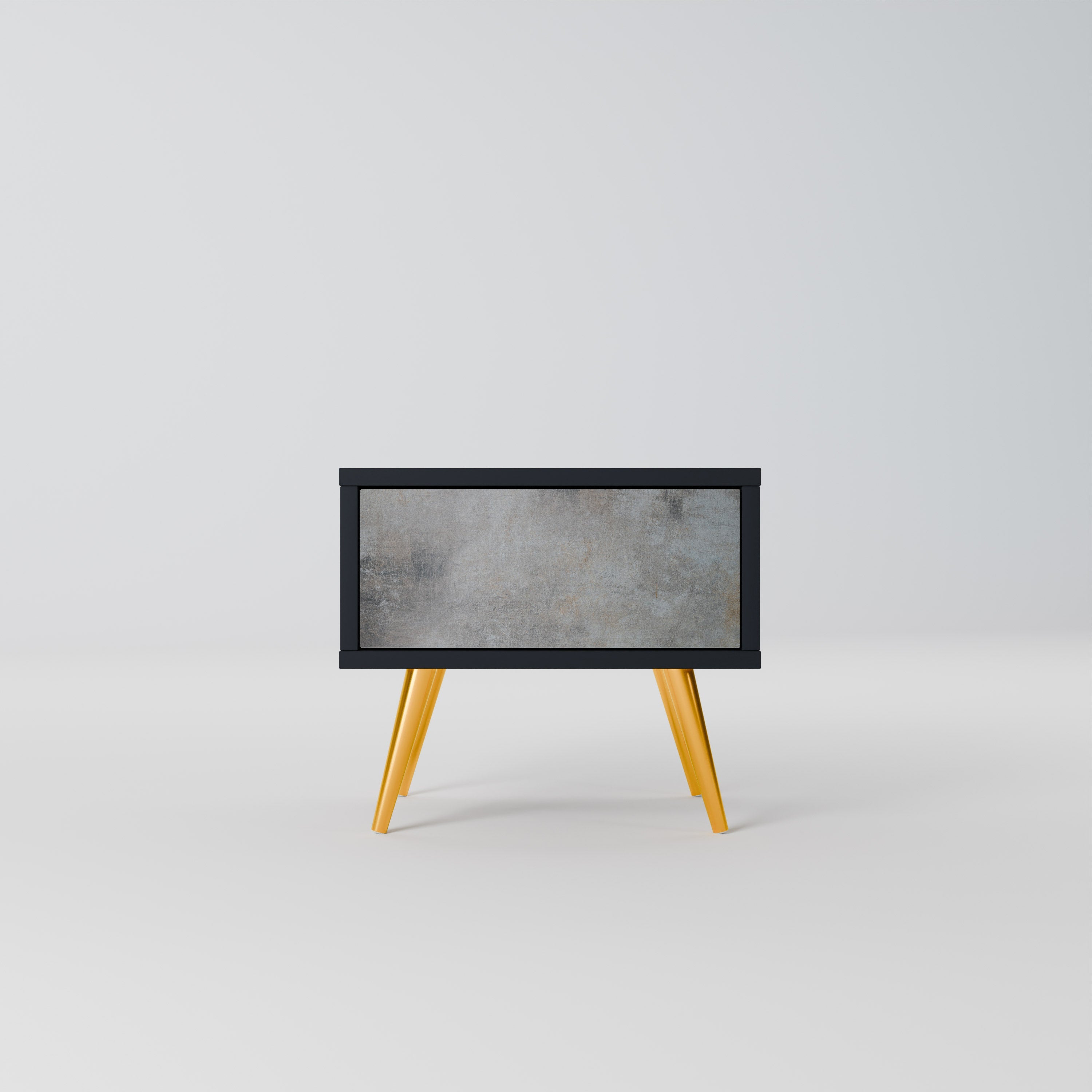 Table de chevet CONCRETE WALL en finition noire