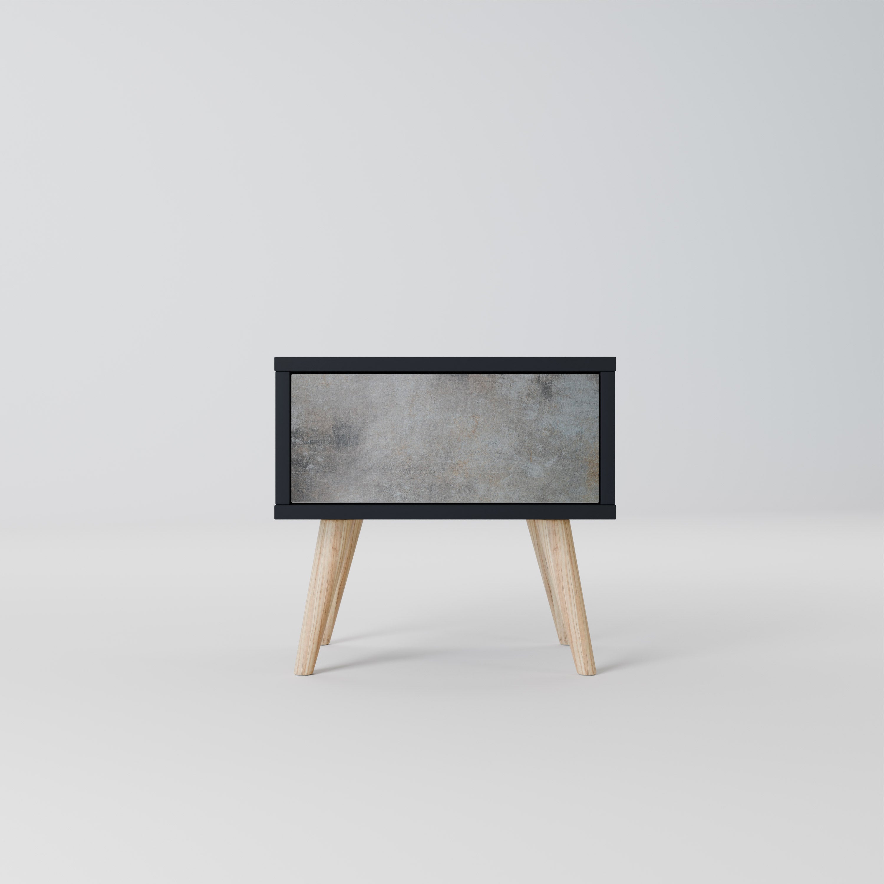 Table de chevet CONCRETE WALL en finition noire