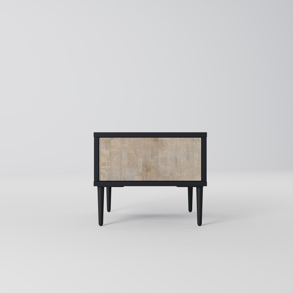 ERREUR D'ÉCRAN Table de chevet en finition noire