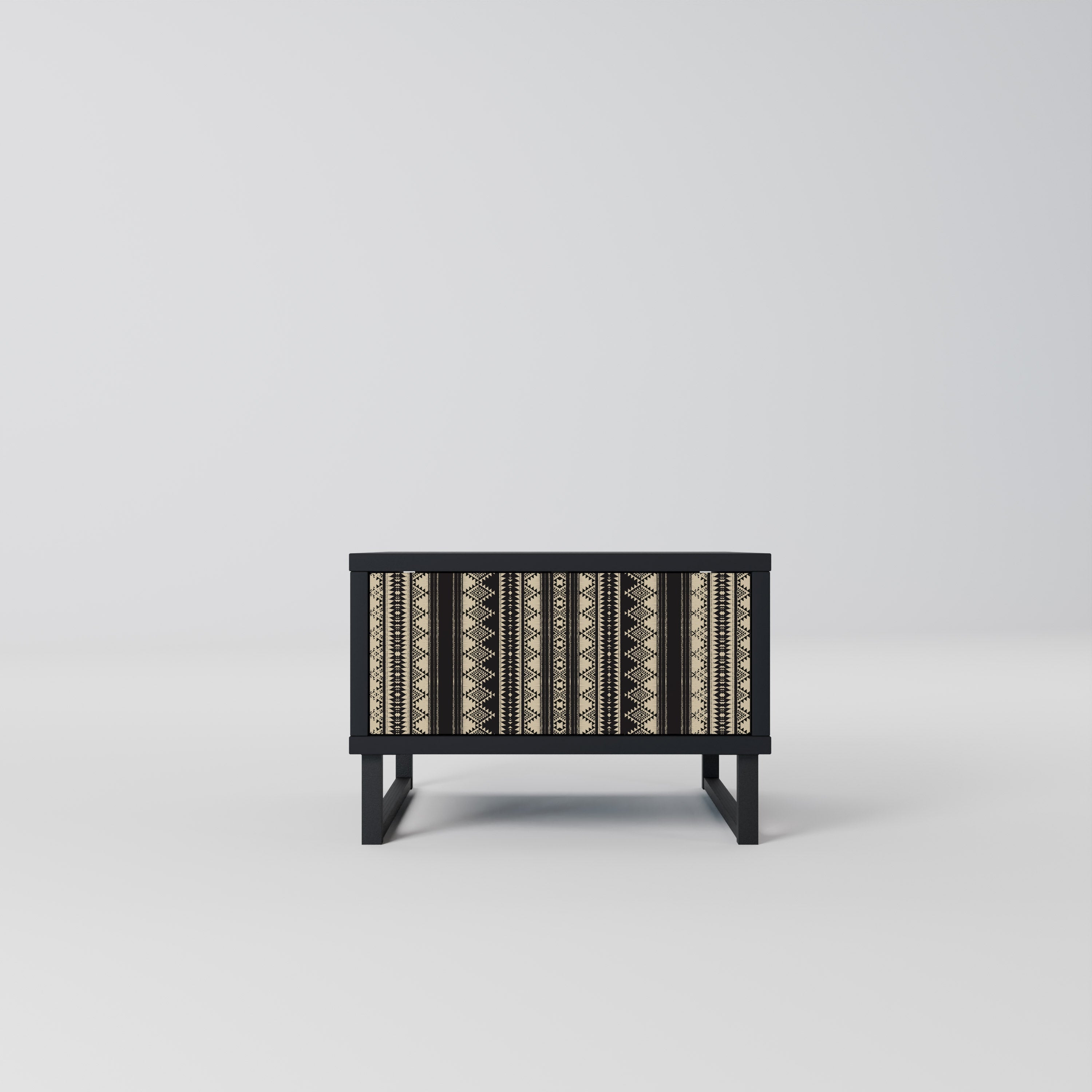 Table de chevet AZTEC en finition noire