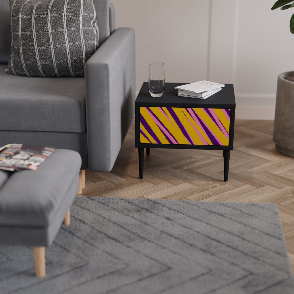 Table de chevet DREAMS COME TRUE en finition noire