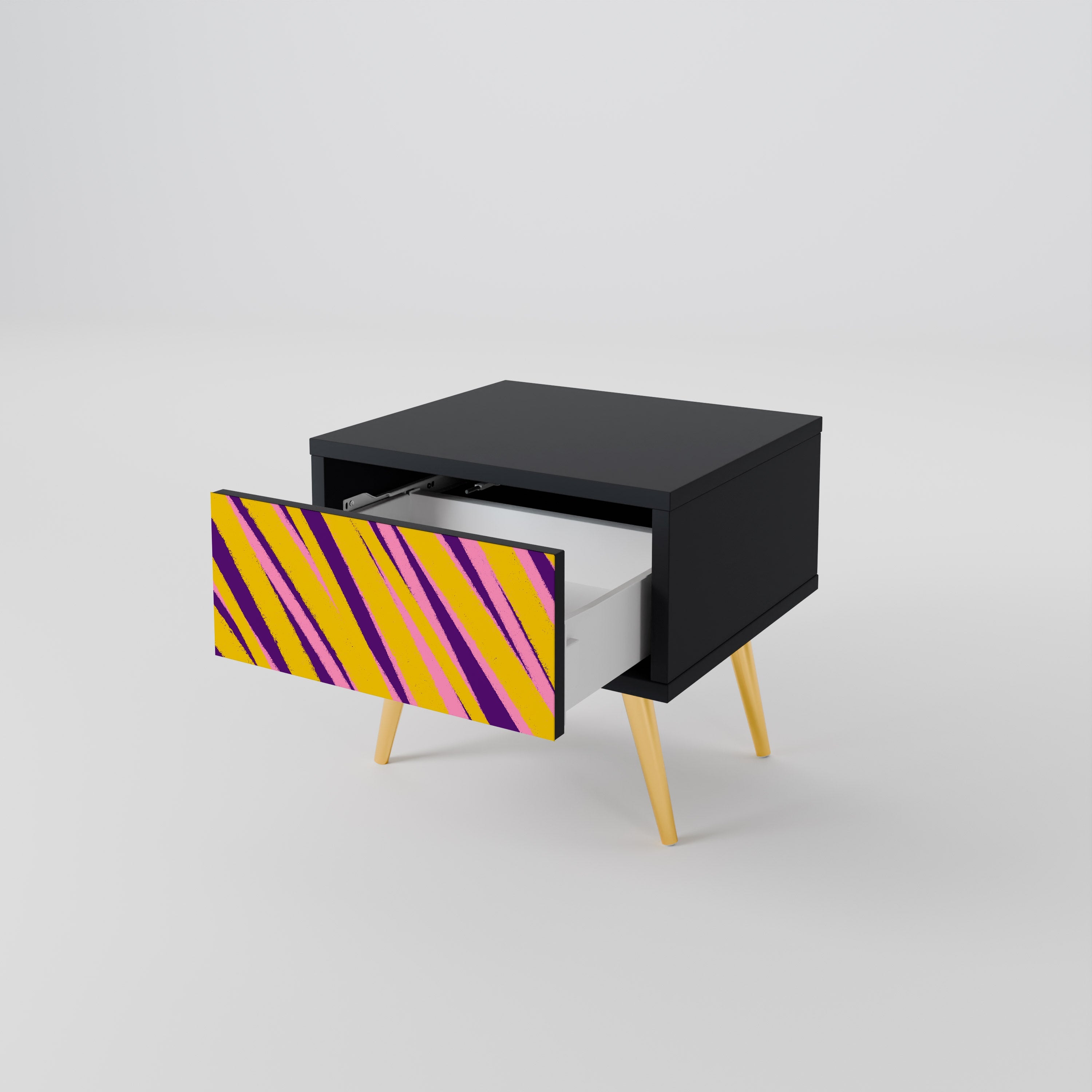 Table de chevet DREAMS COME TRUE en finition noire