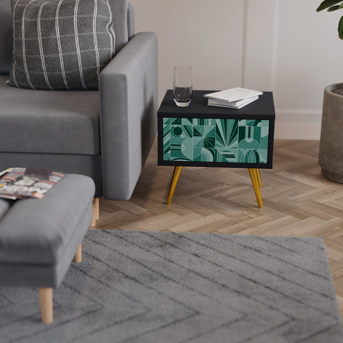 HARMONIC GRID Nightstand