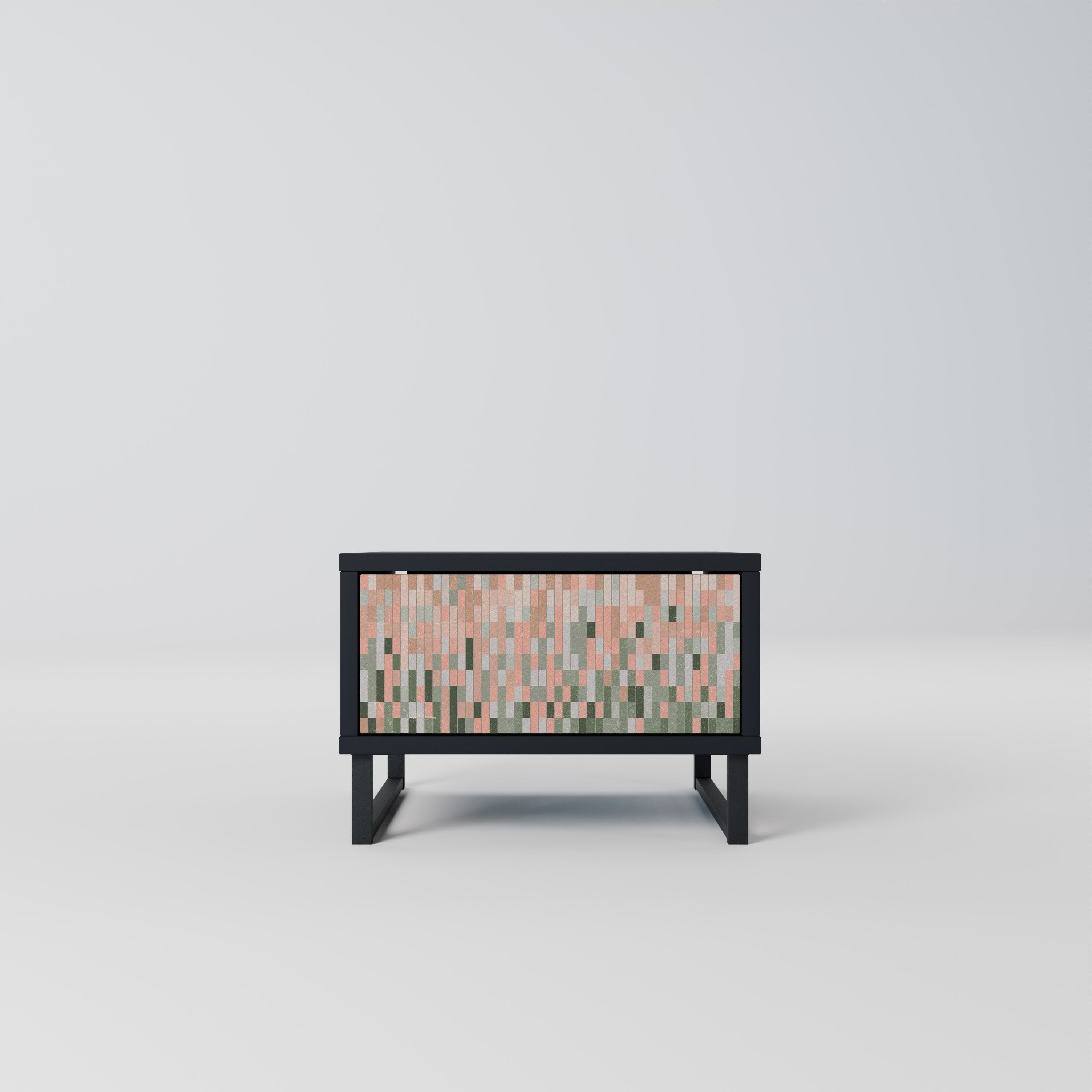 CONSTRUIRE L'AVENIR Table de chevet en finition noire