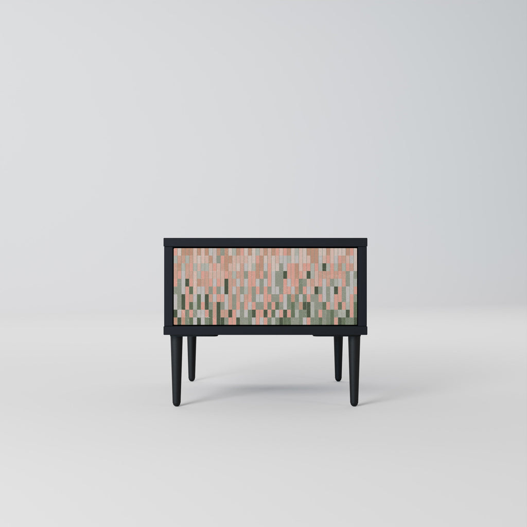 CONSTRUIRE L'AVENIR Table de chevet en finition noire