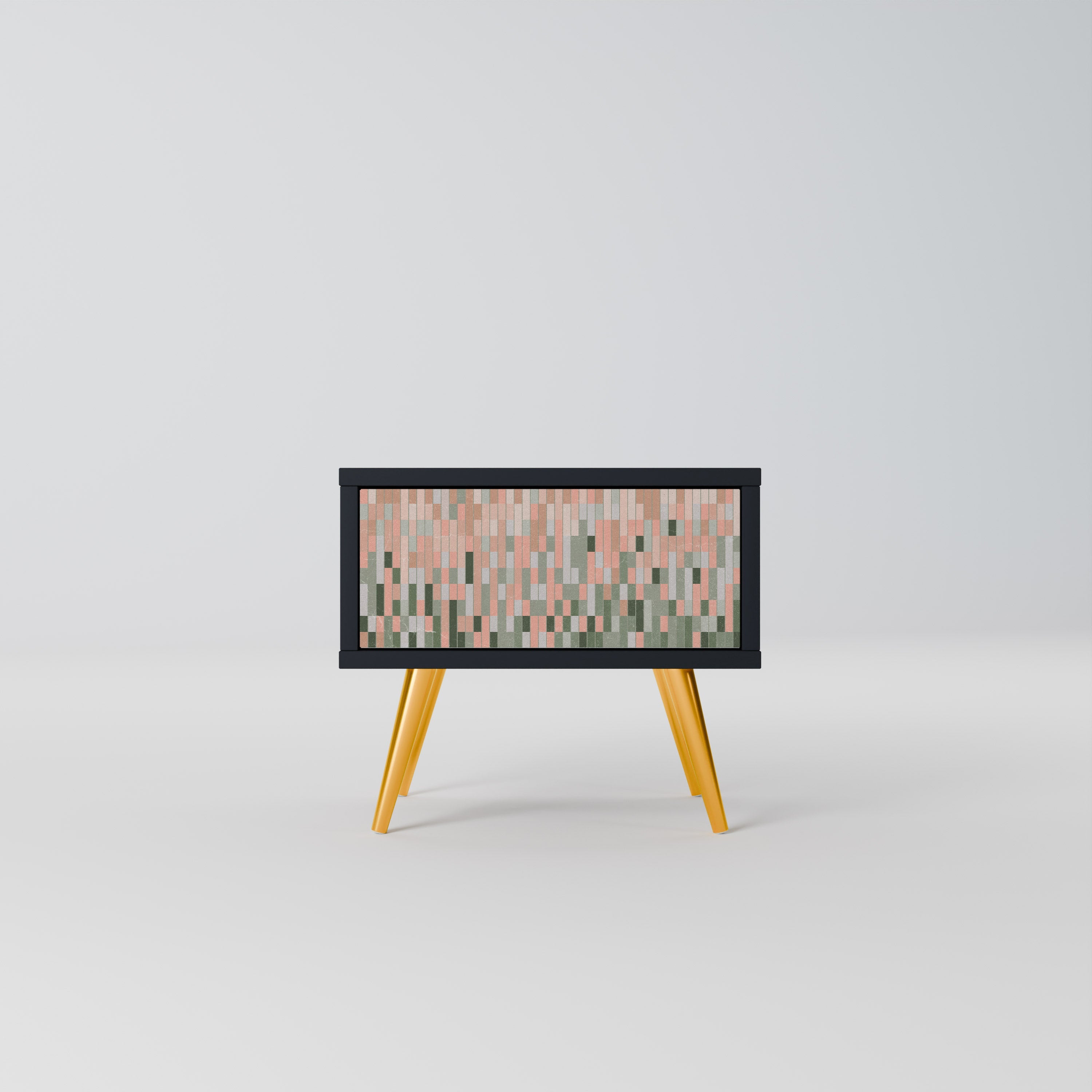 CONSTRUIRE L'AVENIR Table de chevet en finition noire