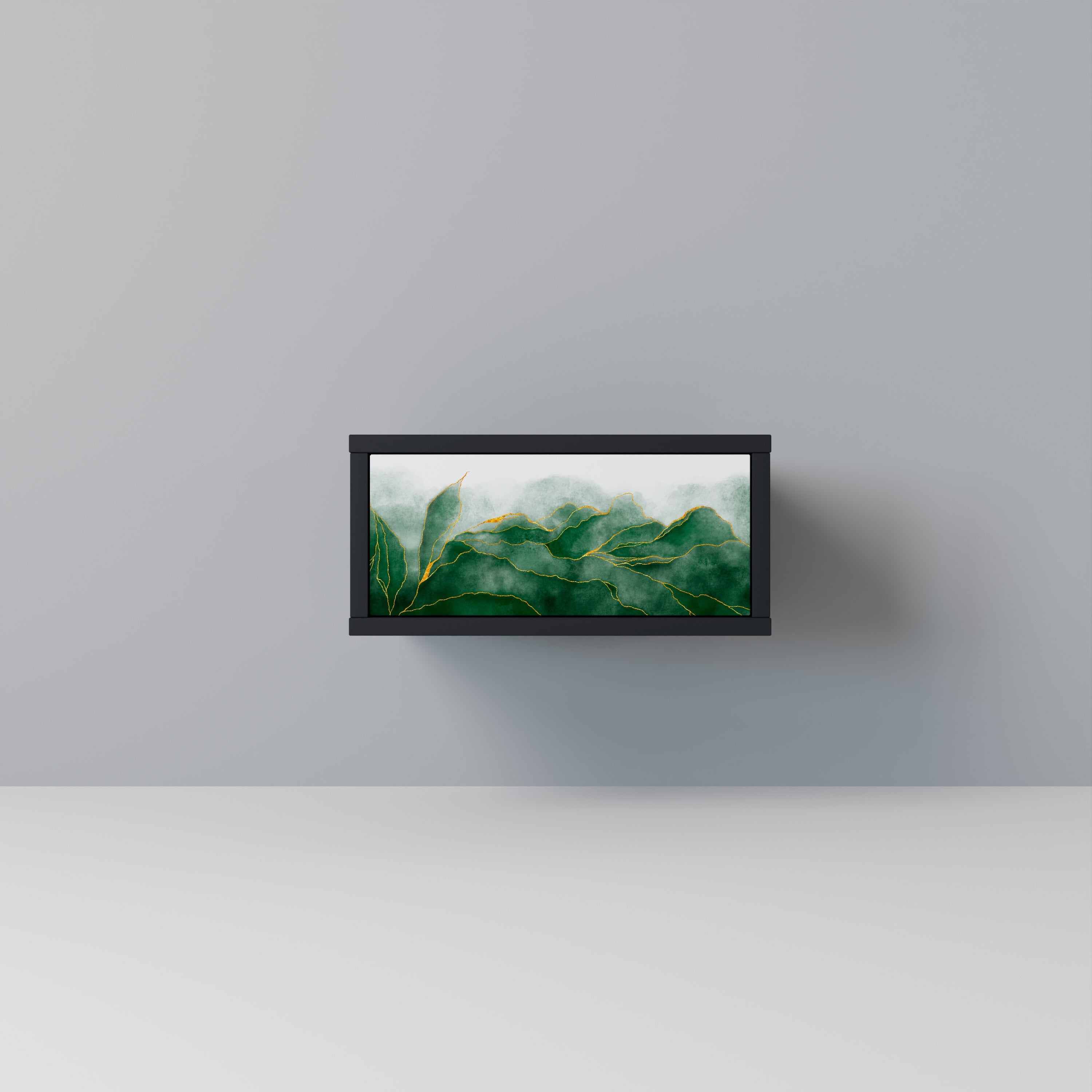 Table de chevet EXPENSIVE NATURE en finition noire