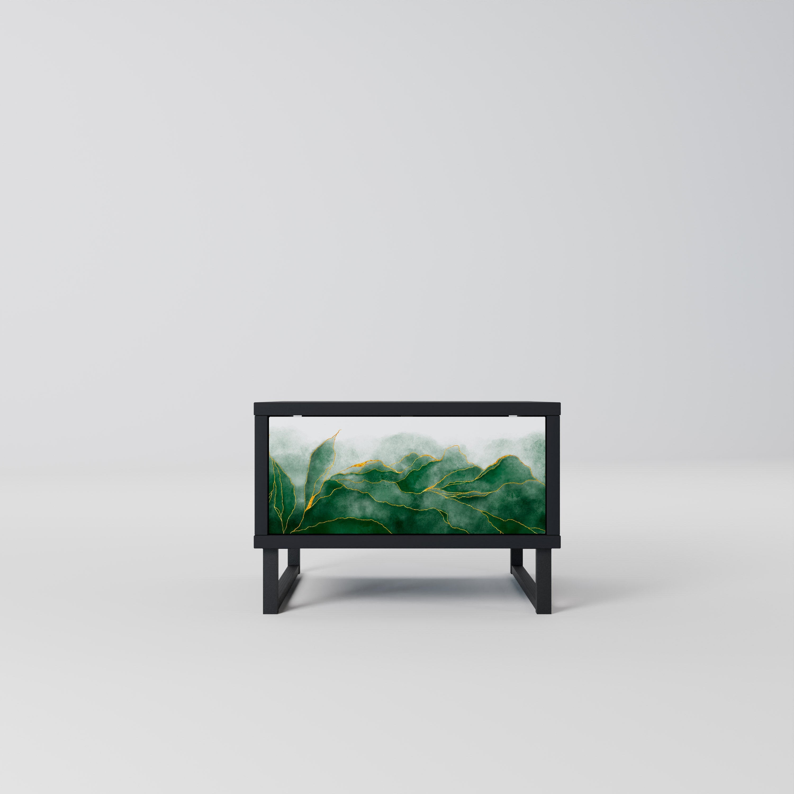 Table de chevet EXPENSIVE NATURE en finition noire