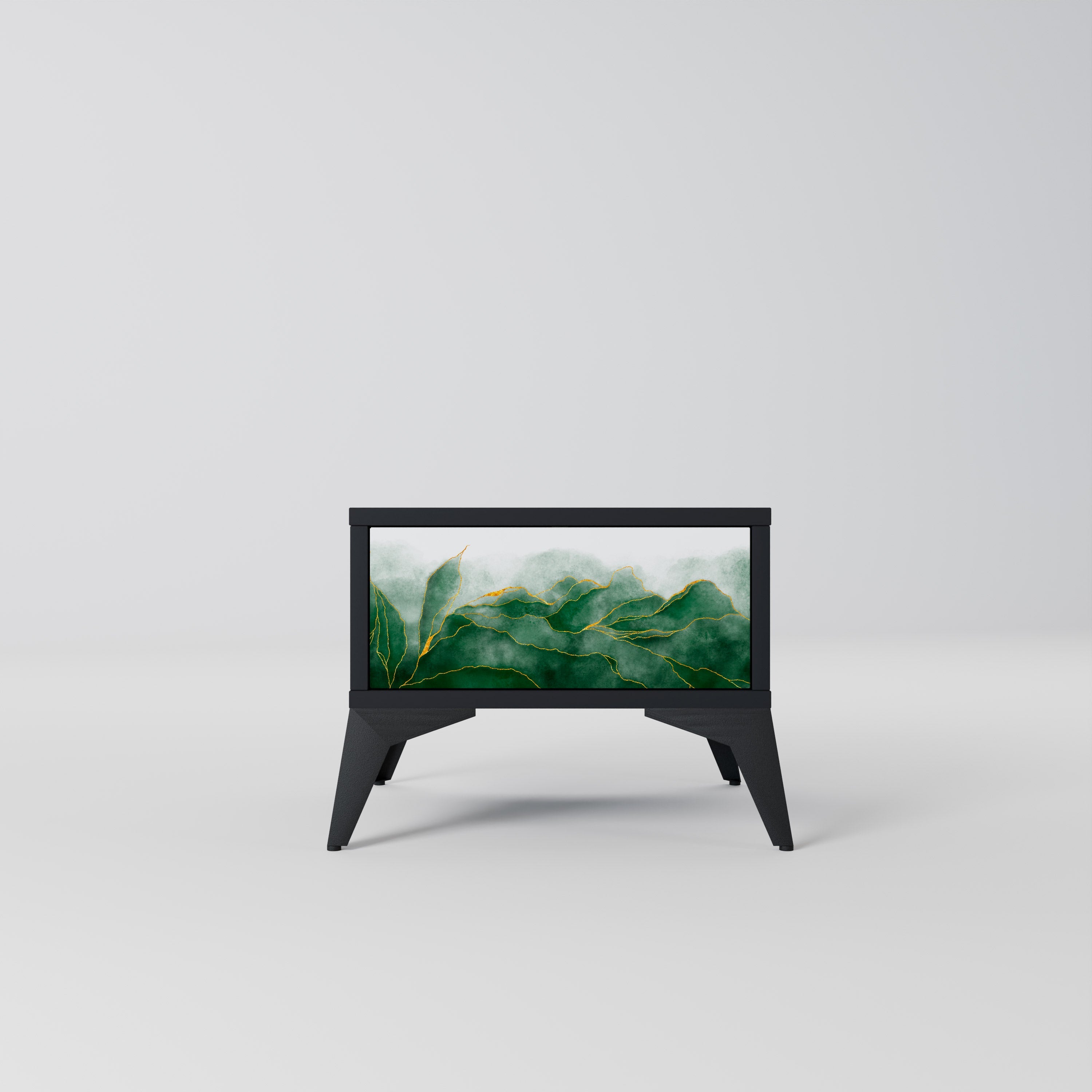 Table de chevet EXPENSIVE NATURE en finition noire