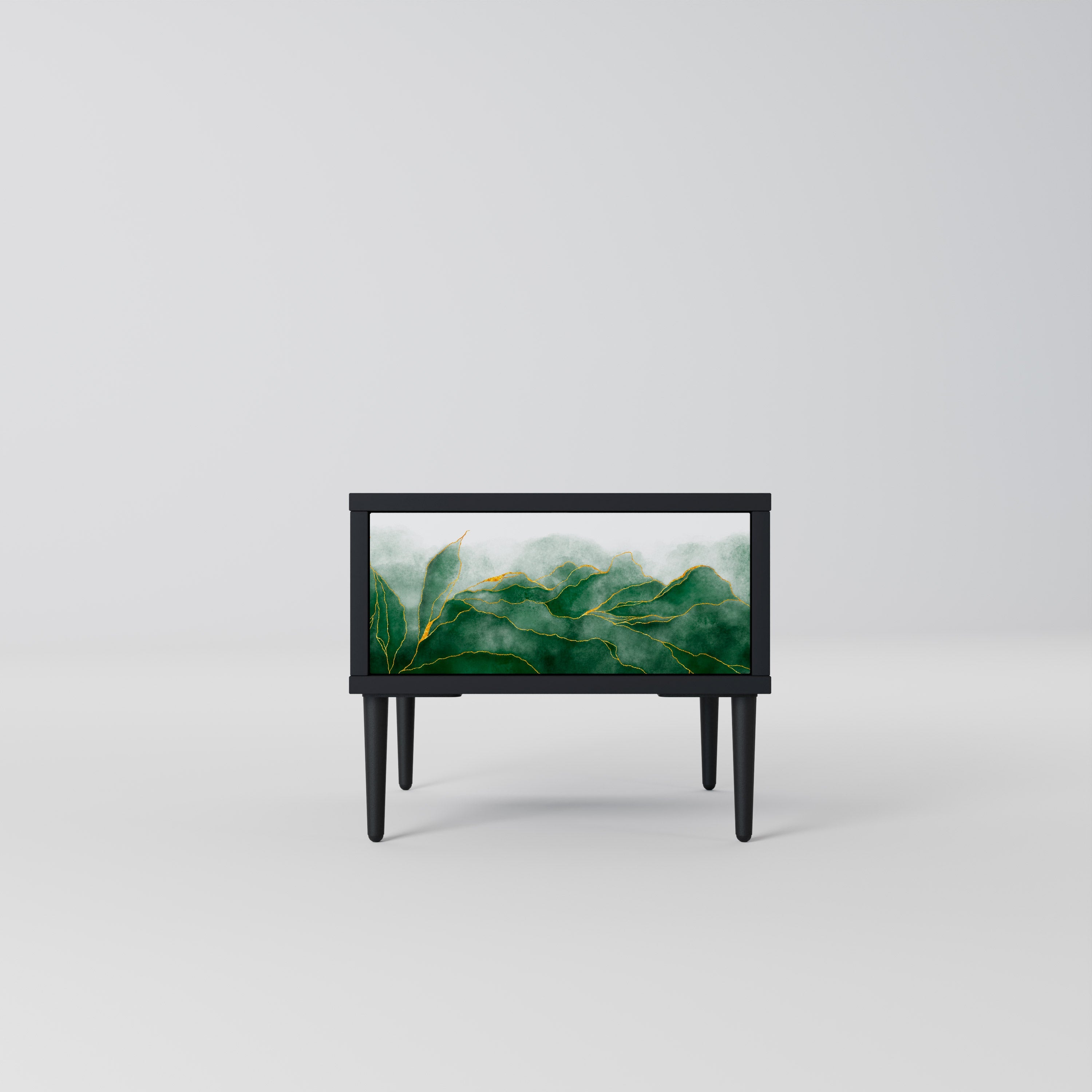 Table de chevet EXPENSIVE NATURE en finition noire