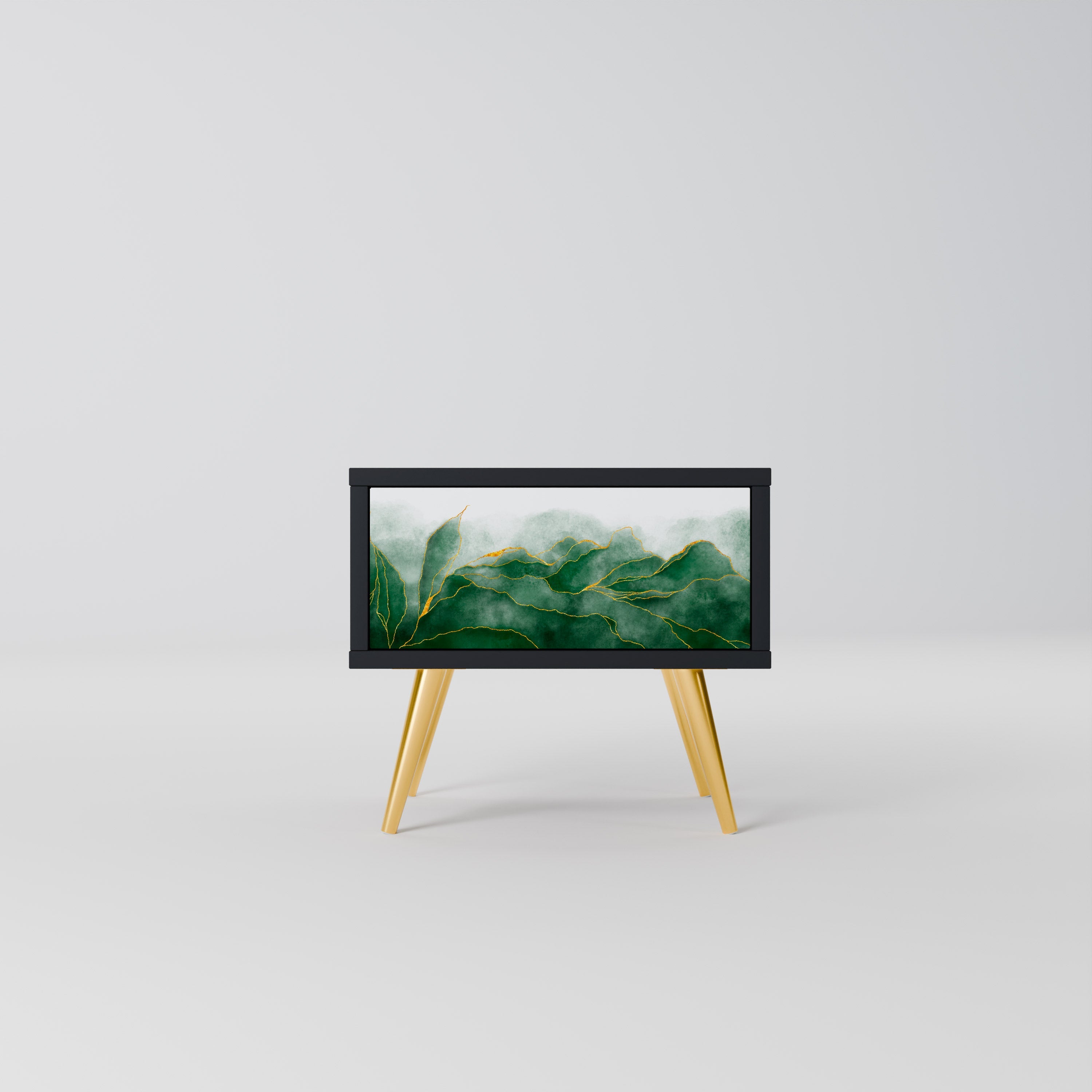 Table de chevet EXPENSIVE NATURE en finition noire