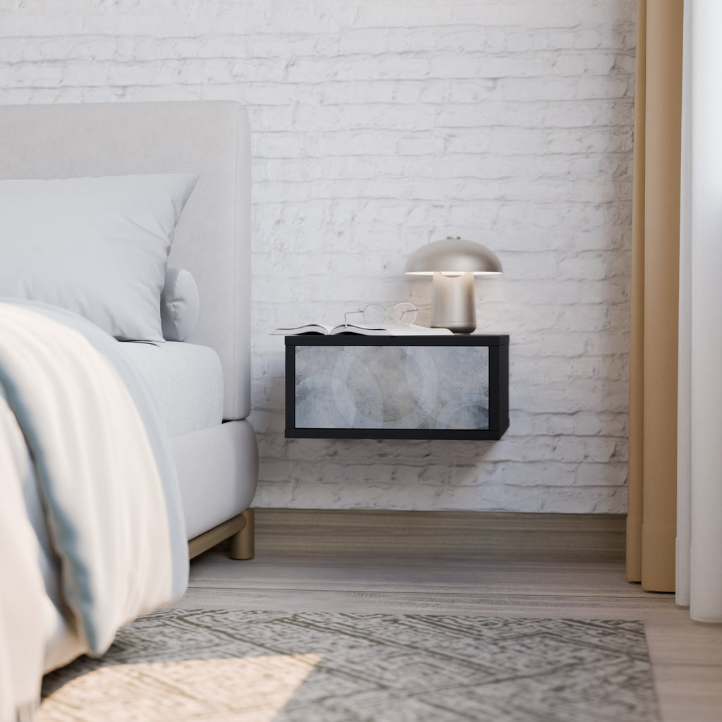 Table de chevet MUTED ARC en finition noire