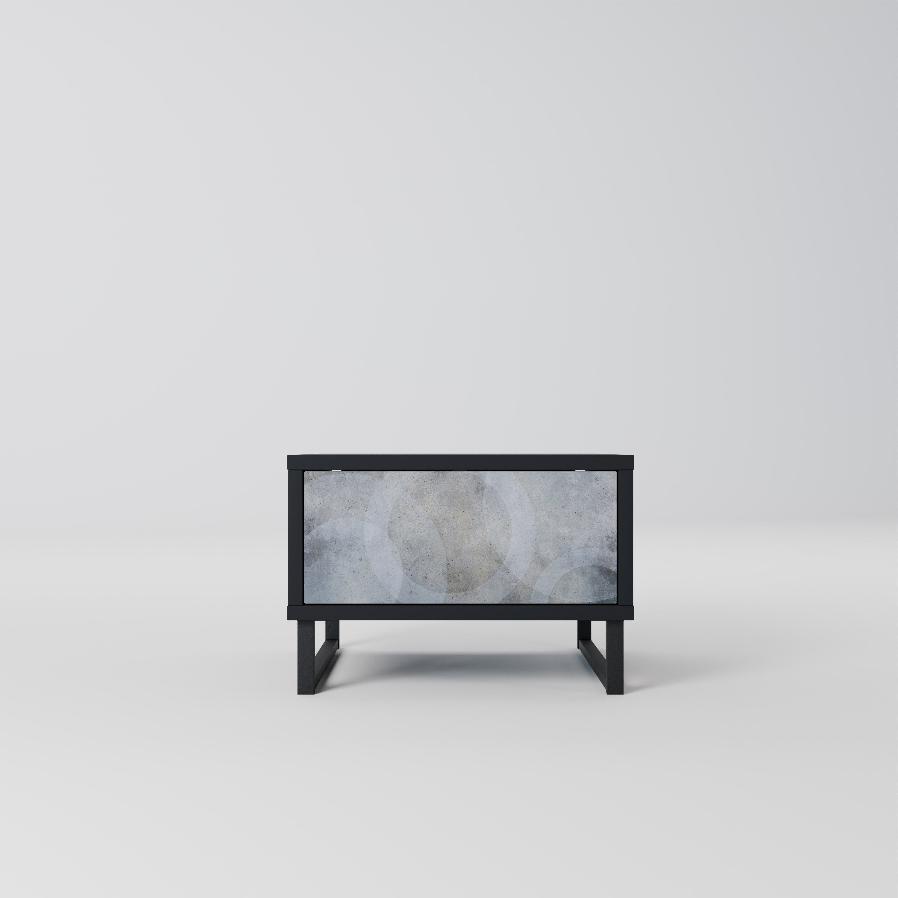 Table de chevet MUTED ARC en finition noire