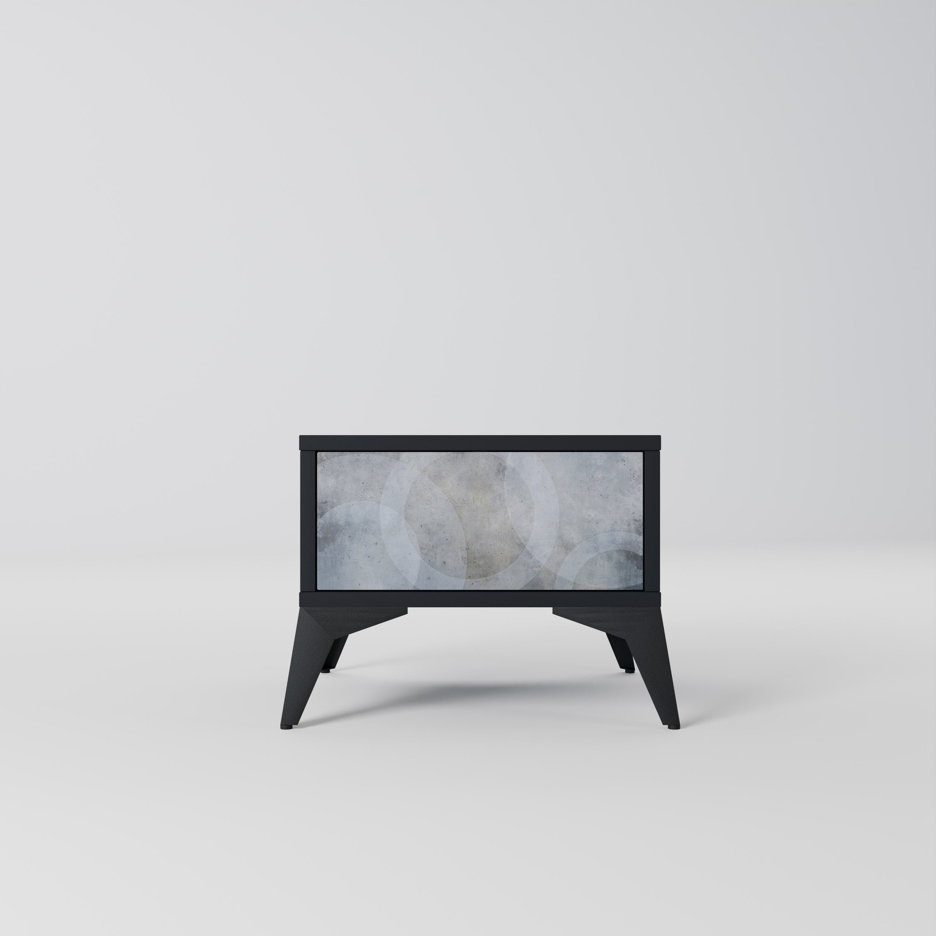 Table de chevet MUTED ARC en finition noire