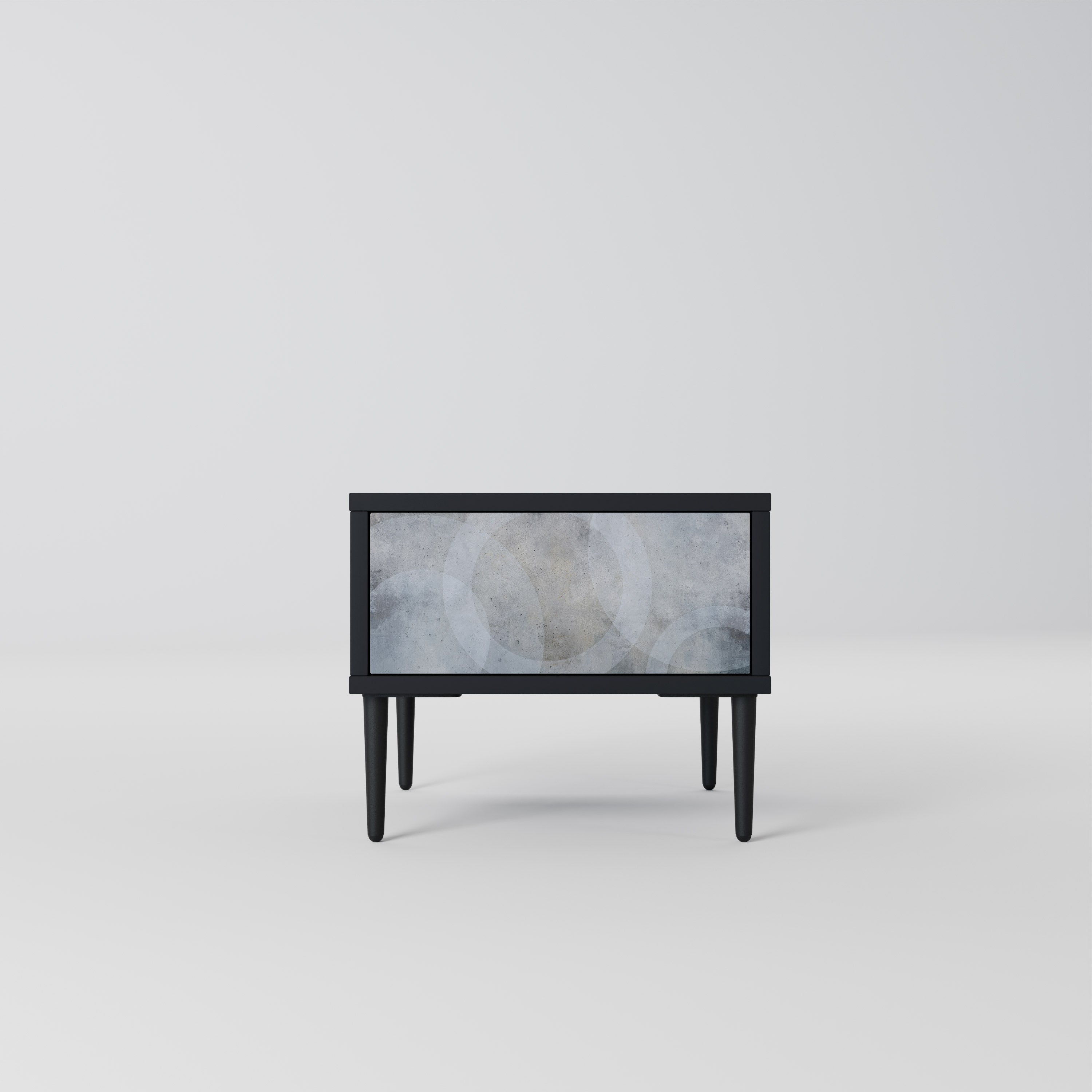 Table de chevet MUTED ARC en finition noire