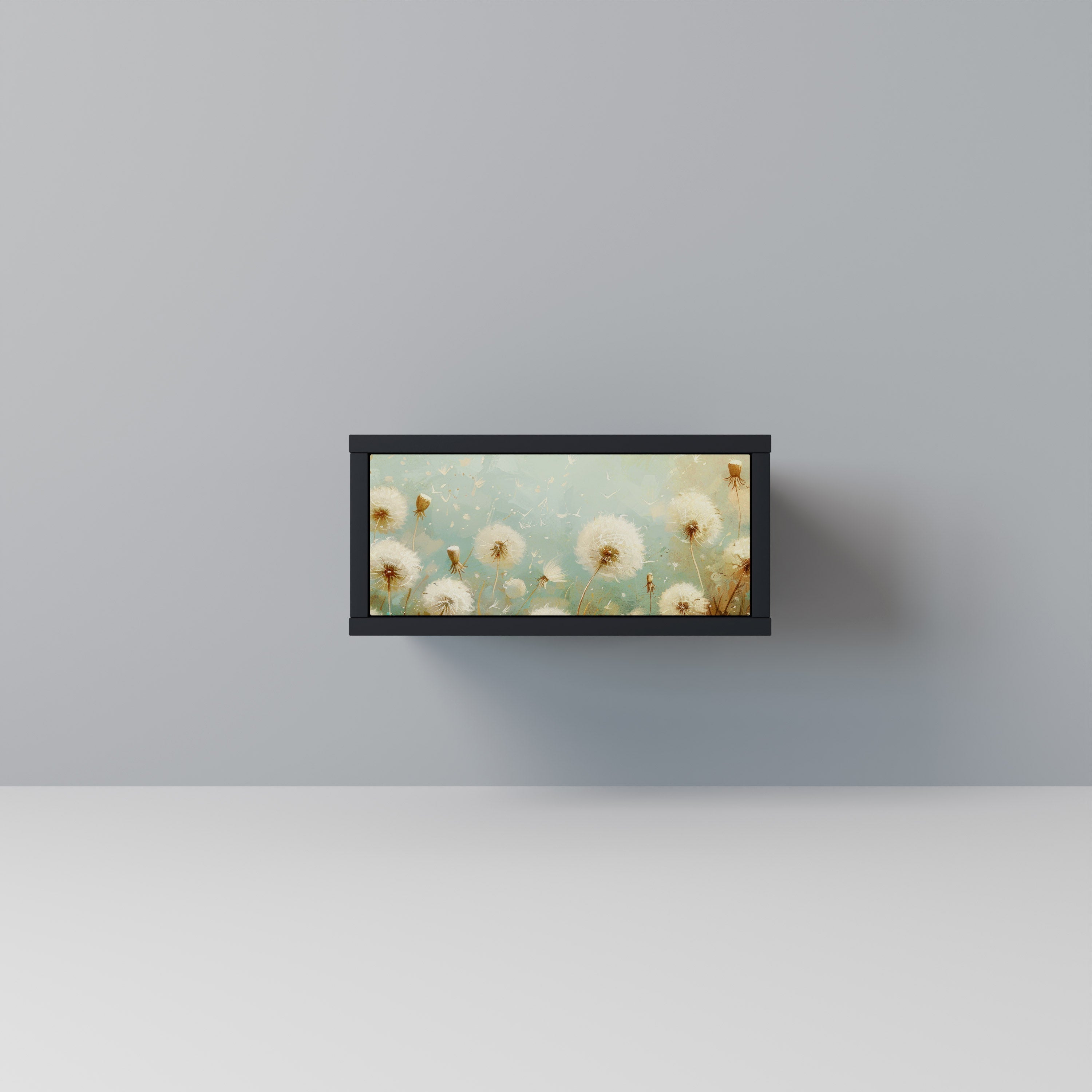 Table de chevet DREAMY MEADOW en finition noire