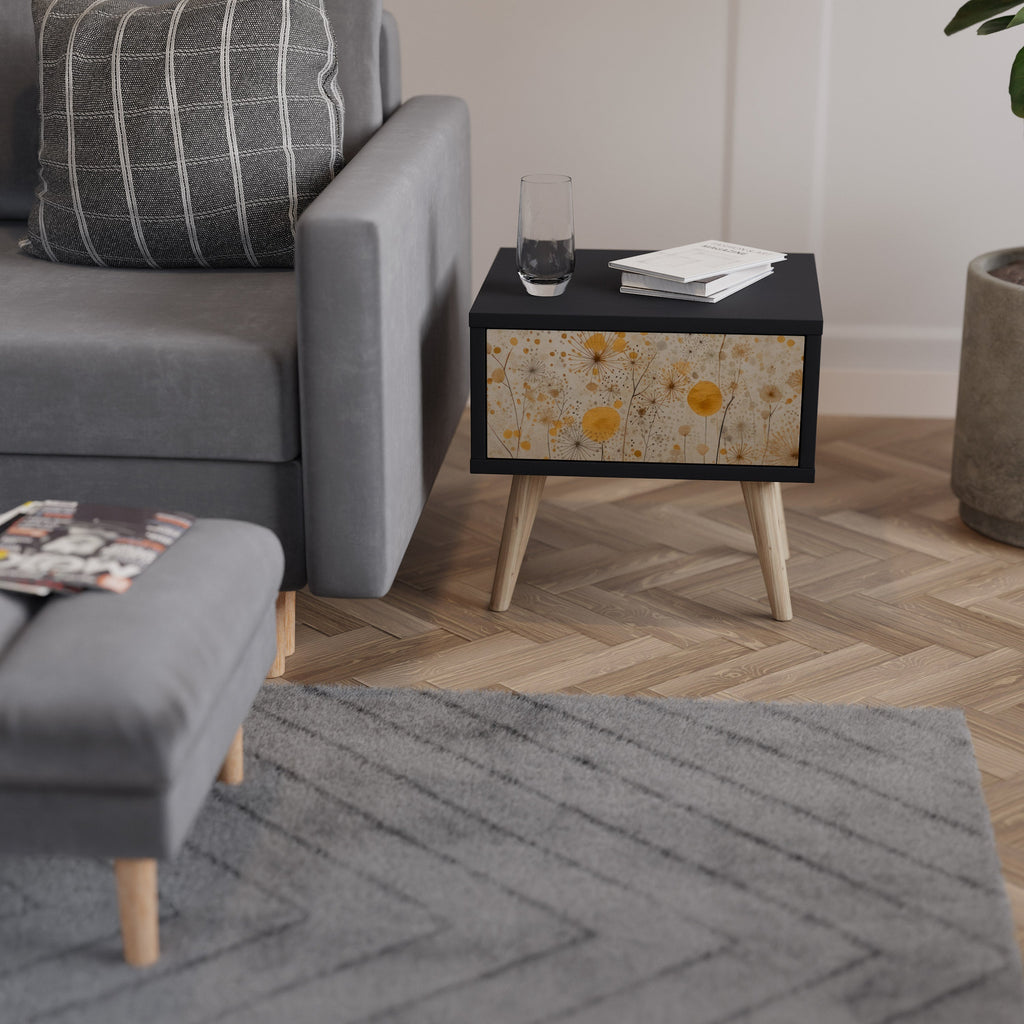 Table de chevet MORNING GLADE en finition noire