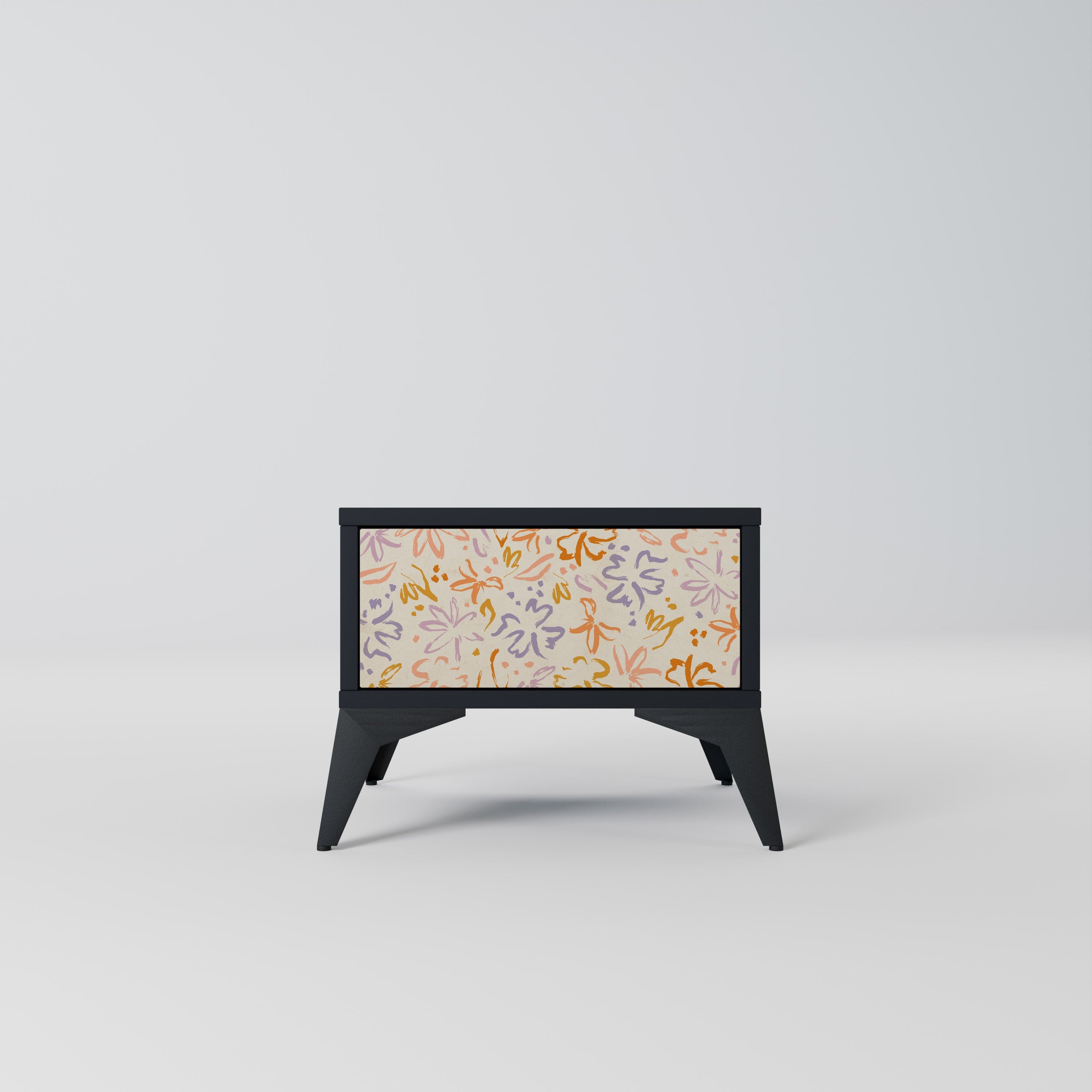 Table de chevet SPRING WHIMSY en finition noire
