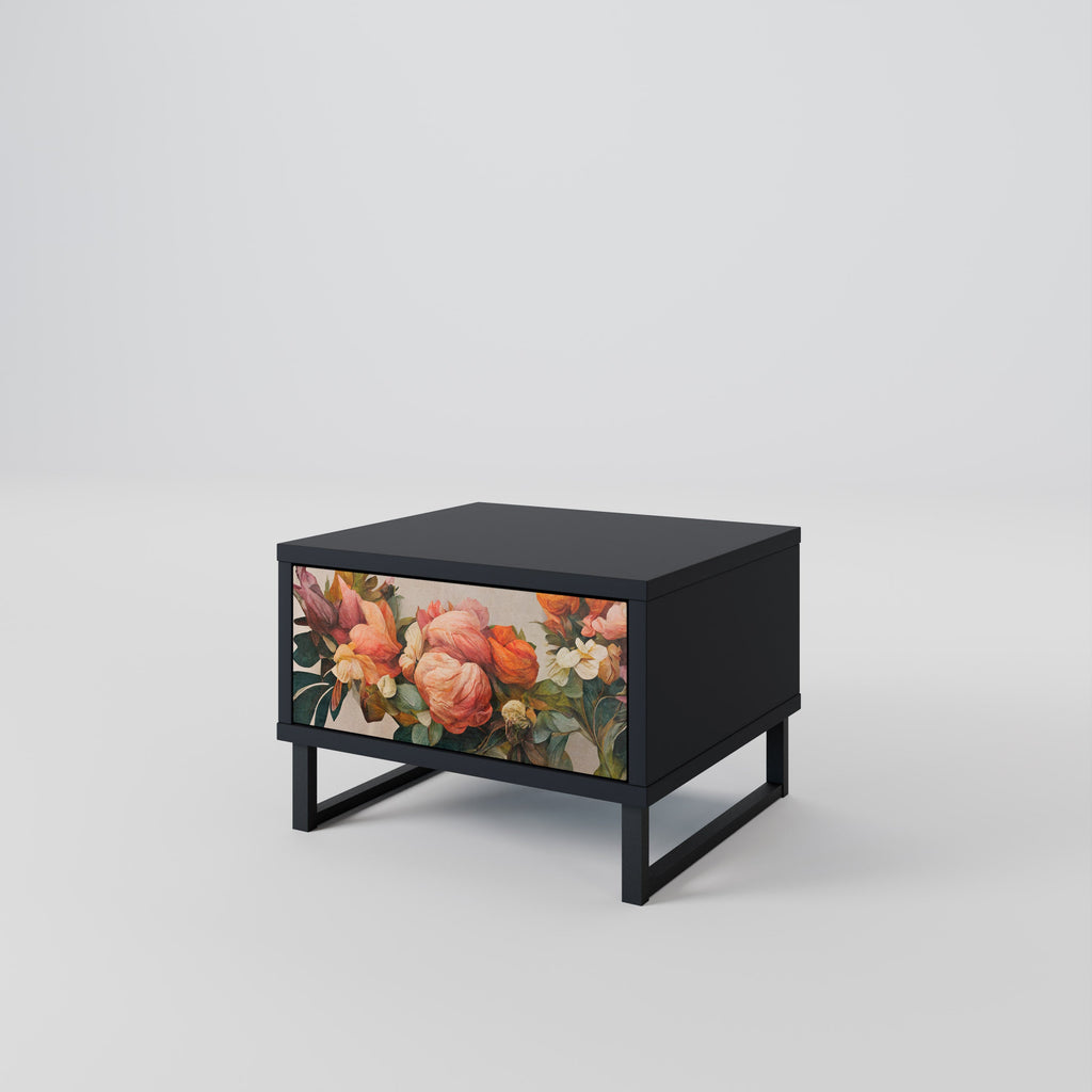 Table de chevet STYLISH BEAUTY en finition noire