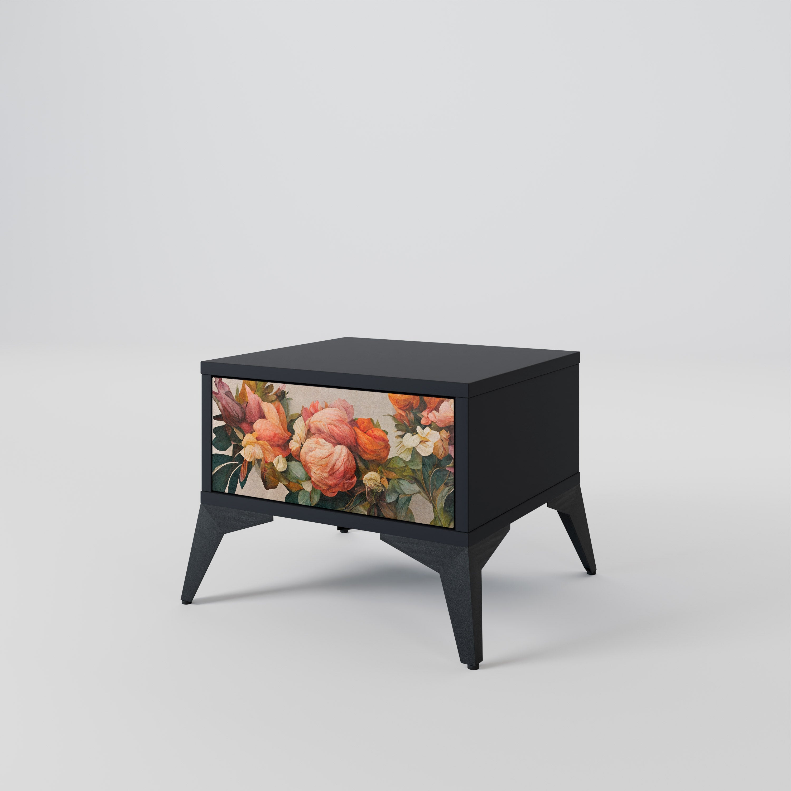 Table de chevet STYLISH BEAUTY en finition noire