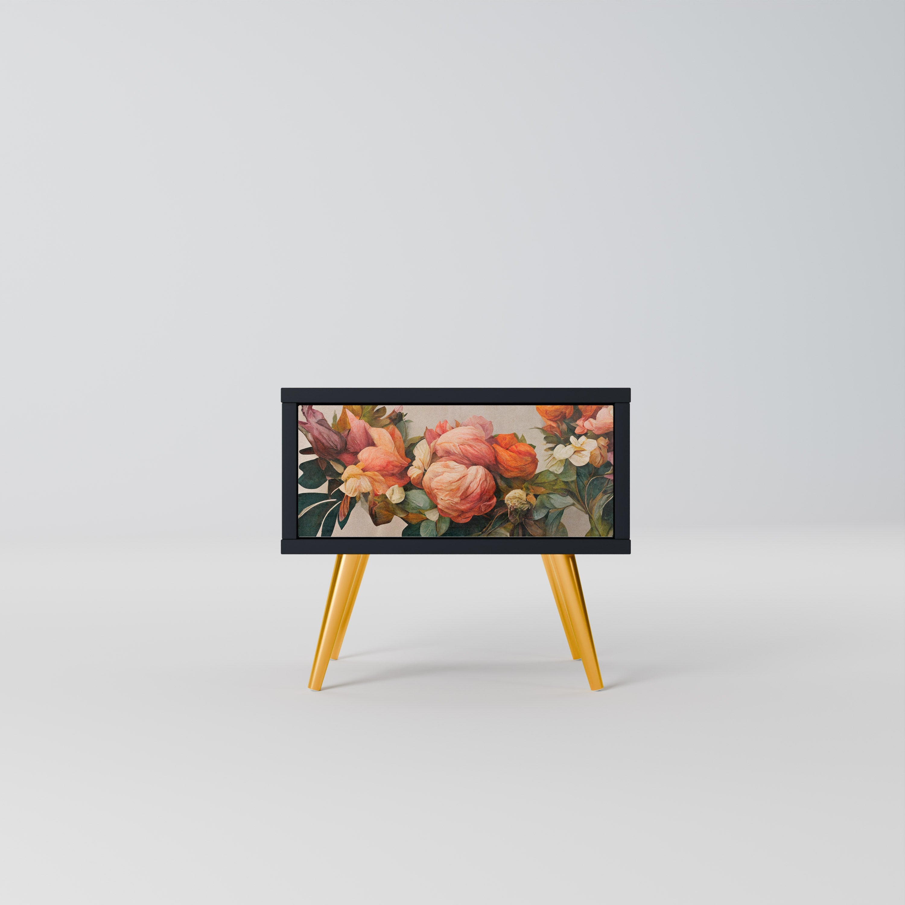 Table de chevet STYLISH BEAUTY en finition noire