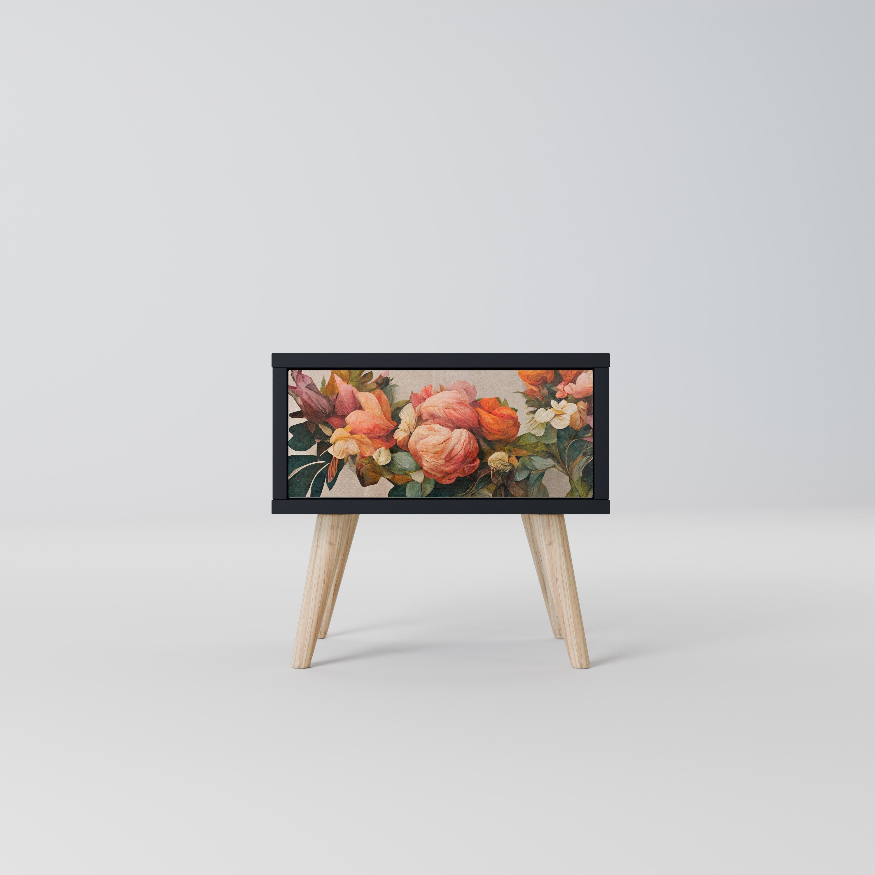 Table de chevet STYLISH BEAUTY en finition noire