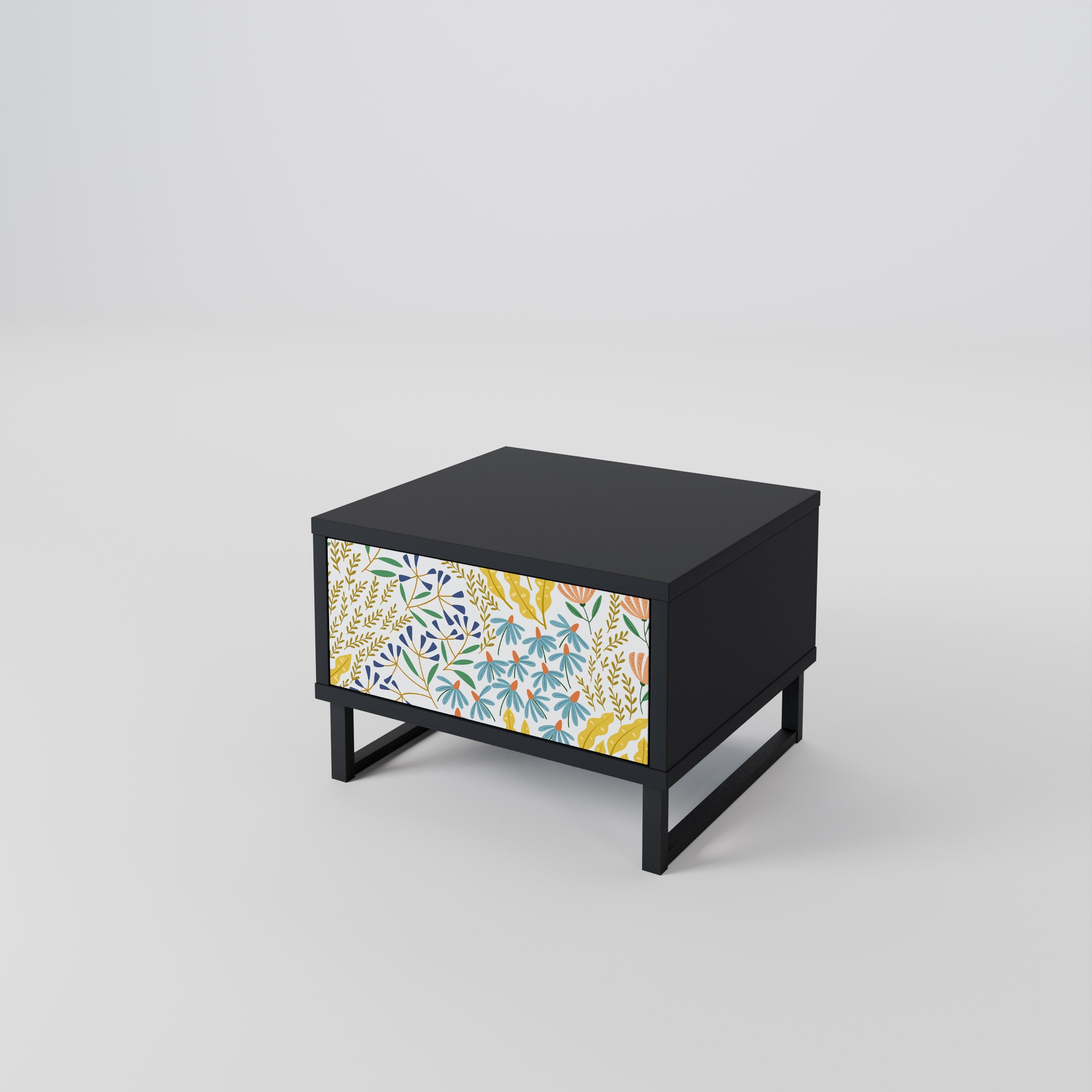 Table de chevet HELLO SPRING en finition noire