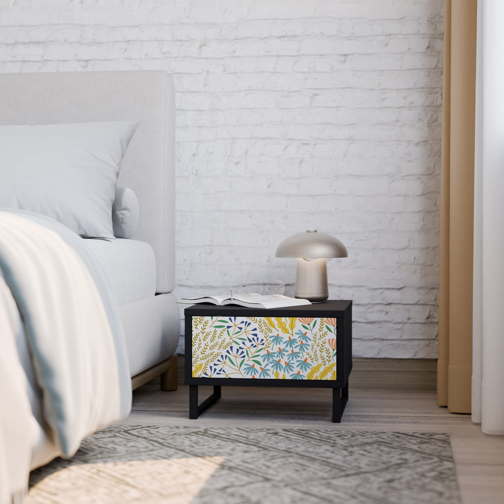 Table de chevet HELLO SPRING en finition noire