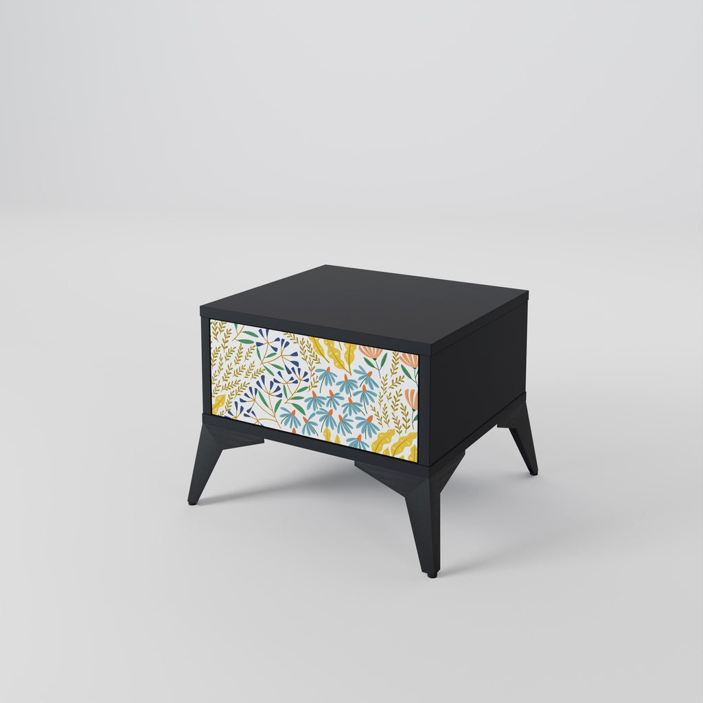 Table de chevet HELLO SPRING en finition noire
