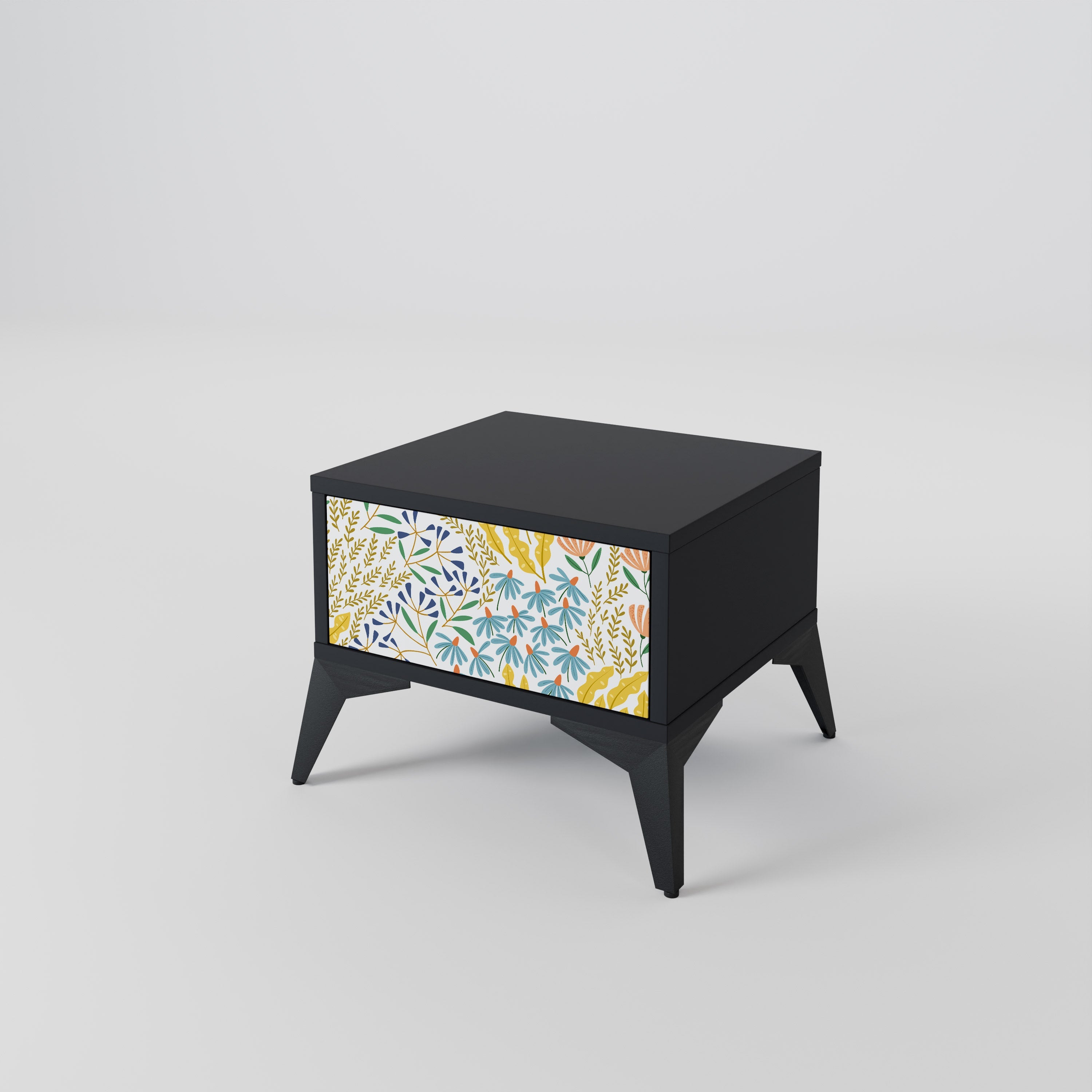 Table de chevet HELLO SPRING en finition noire