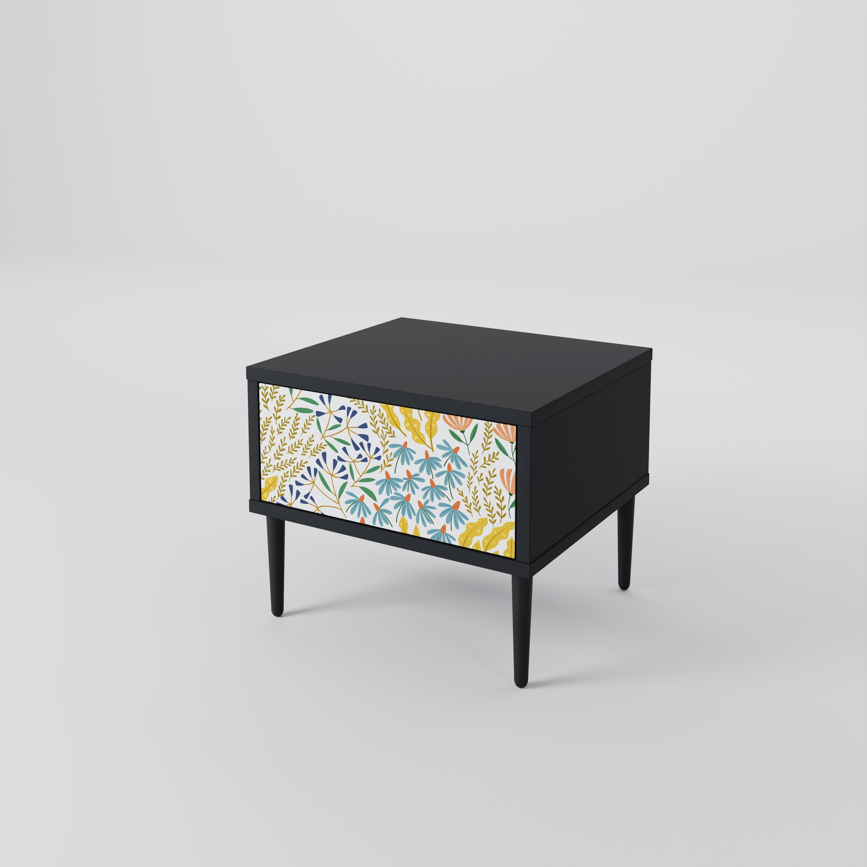 Table de chevet HELLO SPRING en finition noire