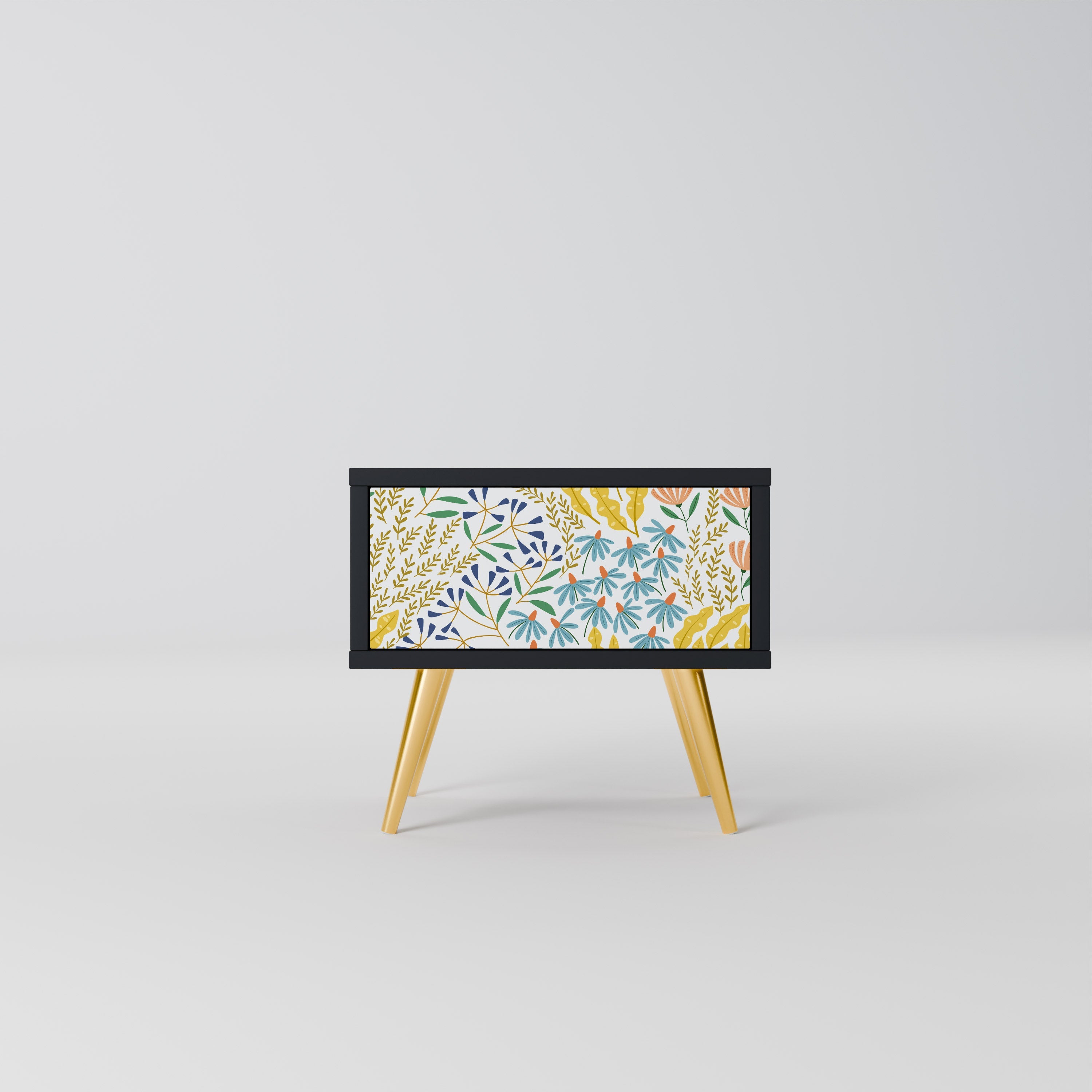 Table de chevet HELLO SPRING en finition noire