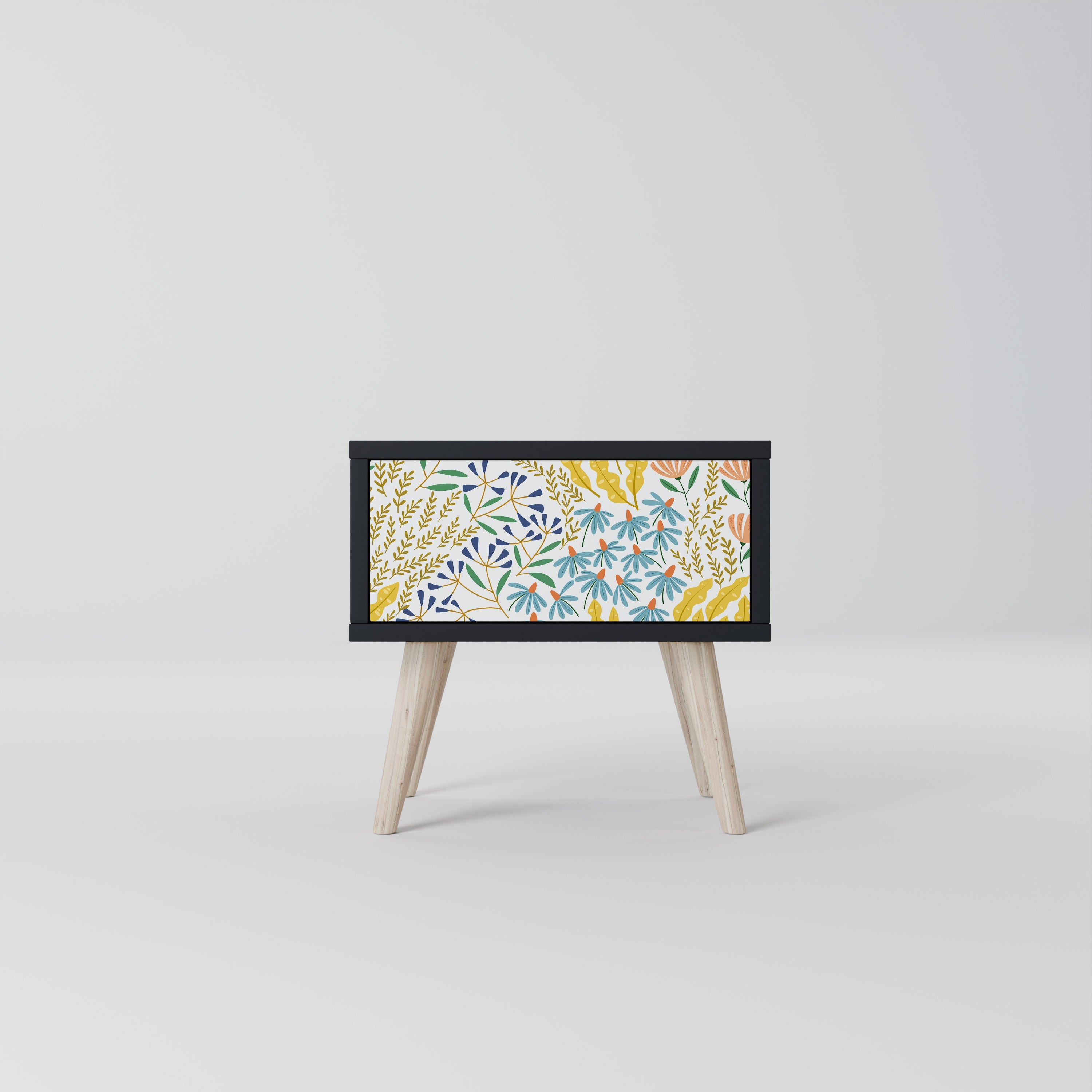 Table de chevet HELLO SPRING en finition noire