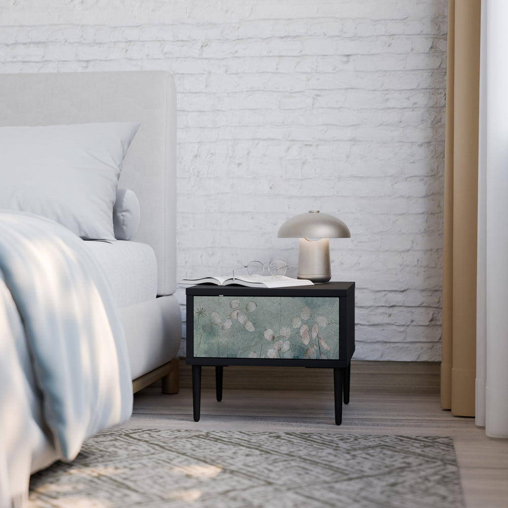 Table de chevet NIGHT LADY en finition noire