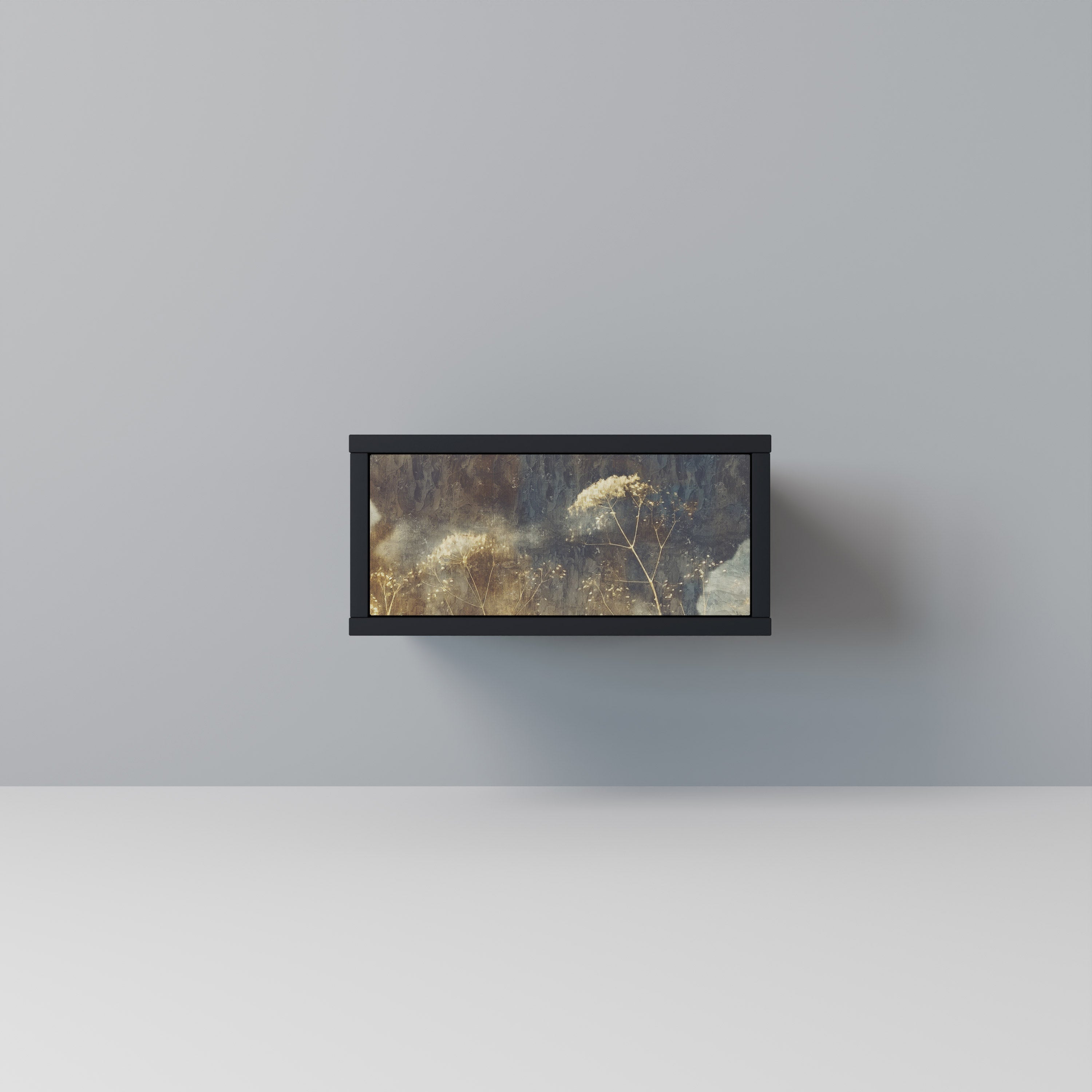 Table de chevet GENTLE POWER en finition noire