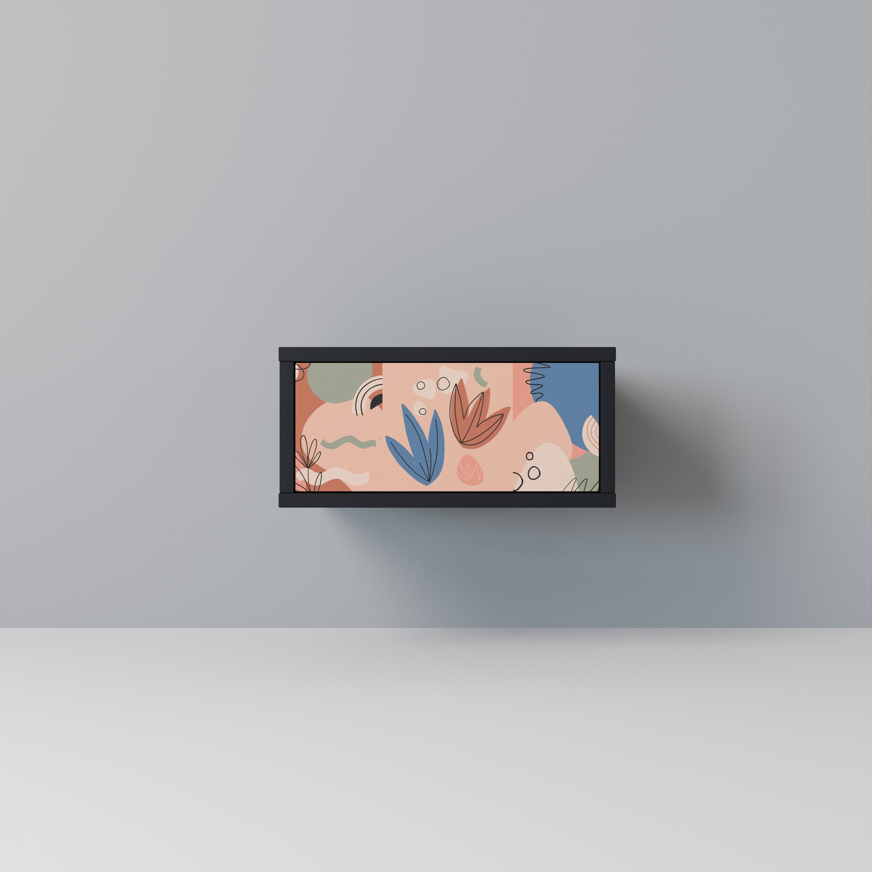 Table de chevet PASTEL DESTINY en finition noire