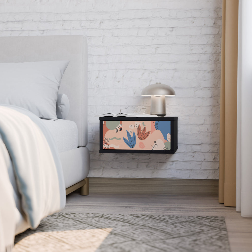 Table de chevet PASTEL DESTINY en finition noire