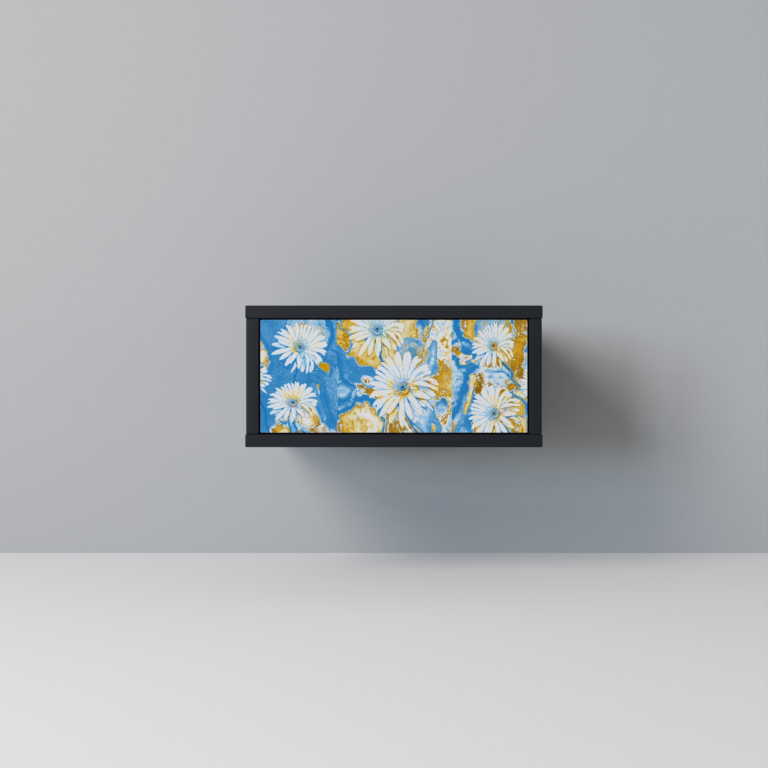 Table de chevet DAISY LUXE en finition noire