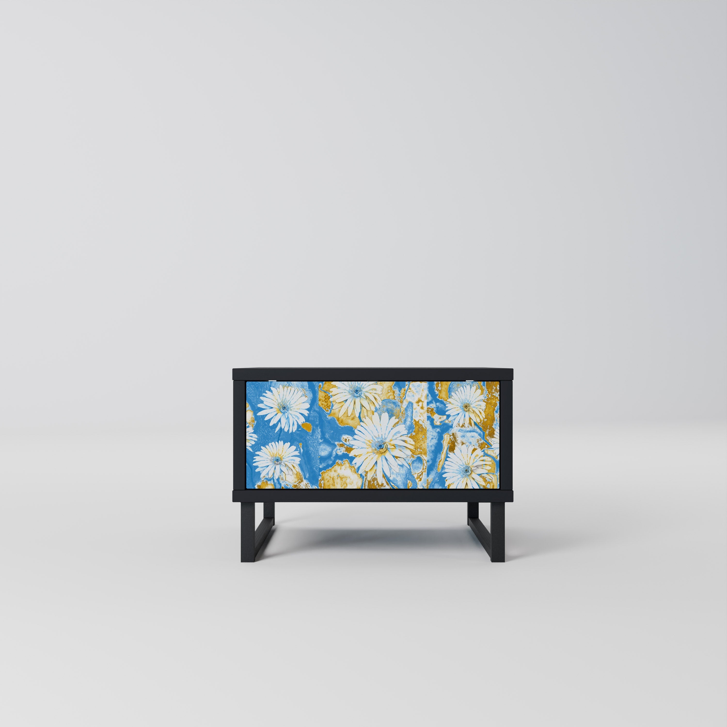 Table de chevet DAISY LUXE en finition noire