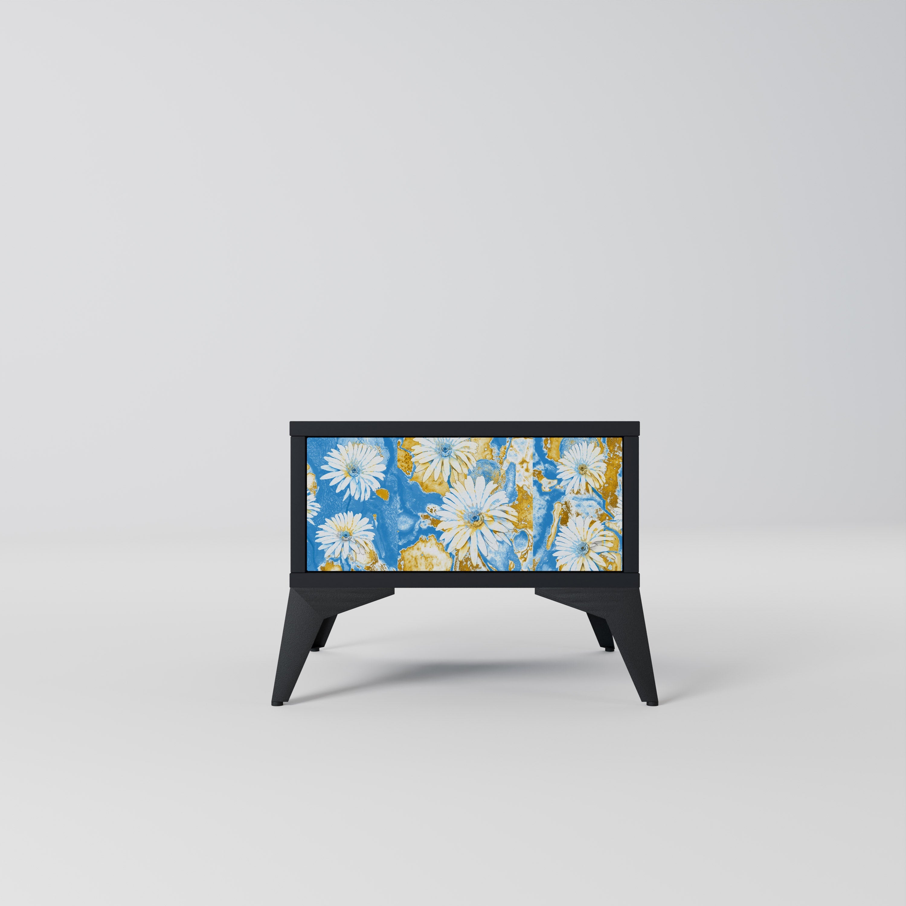 Table de chevet DAISY LUXE en finition noire