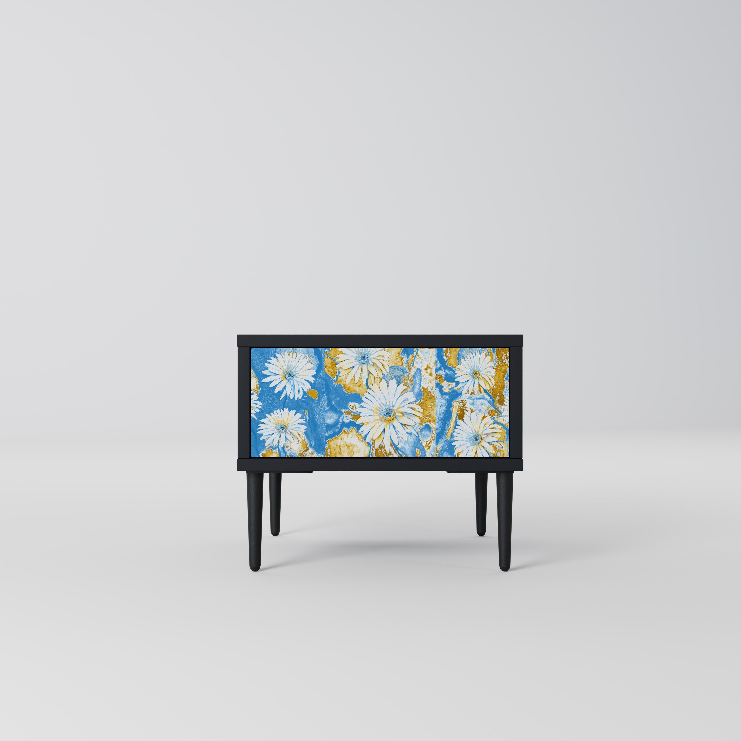 Table de chevet DAISY LUXE en finition noire