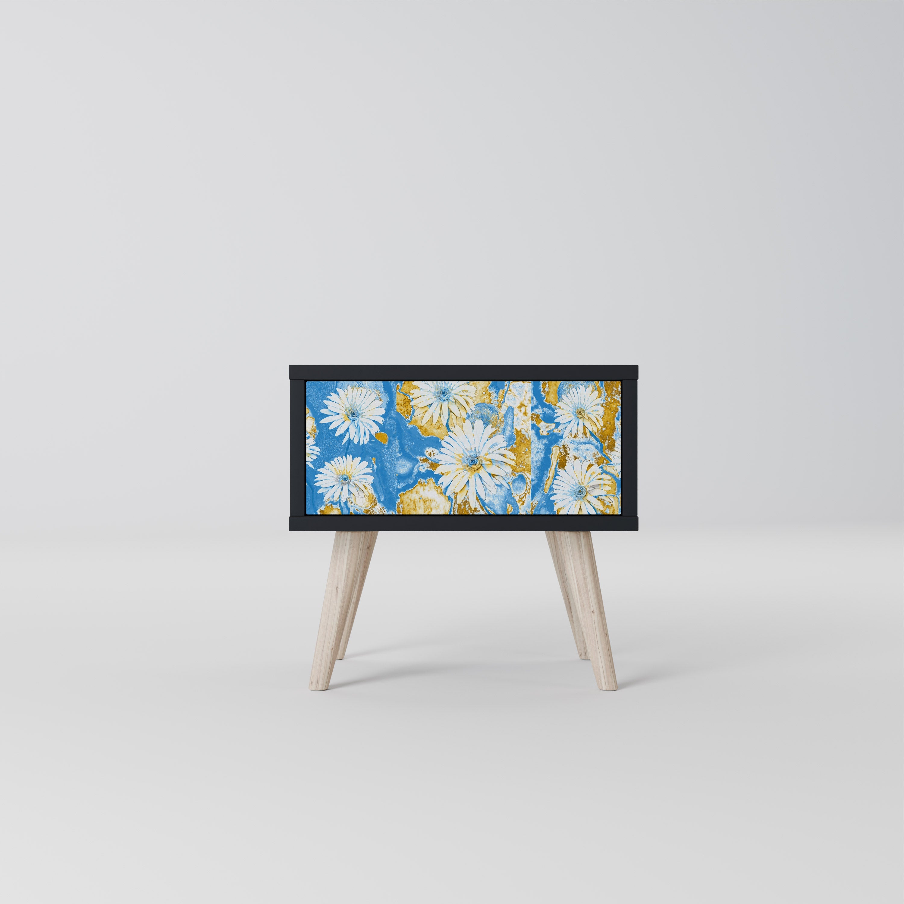 Table de chevet DAISY LUXE en finition noire