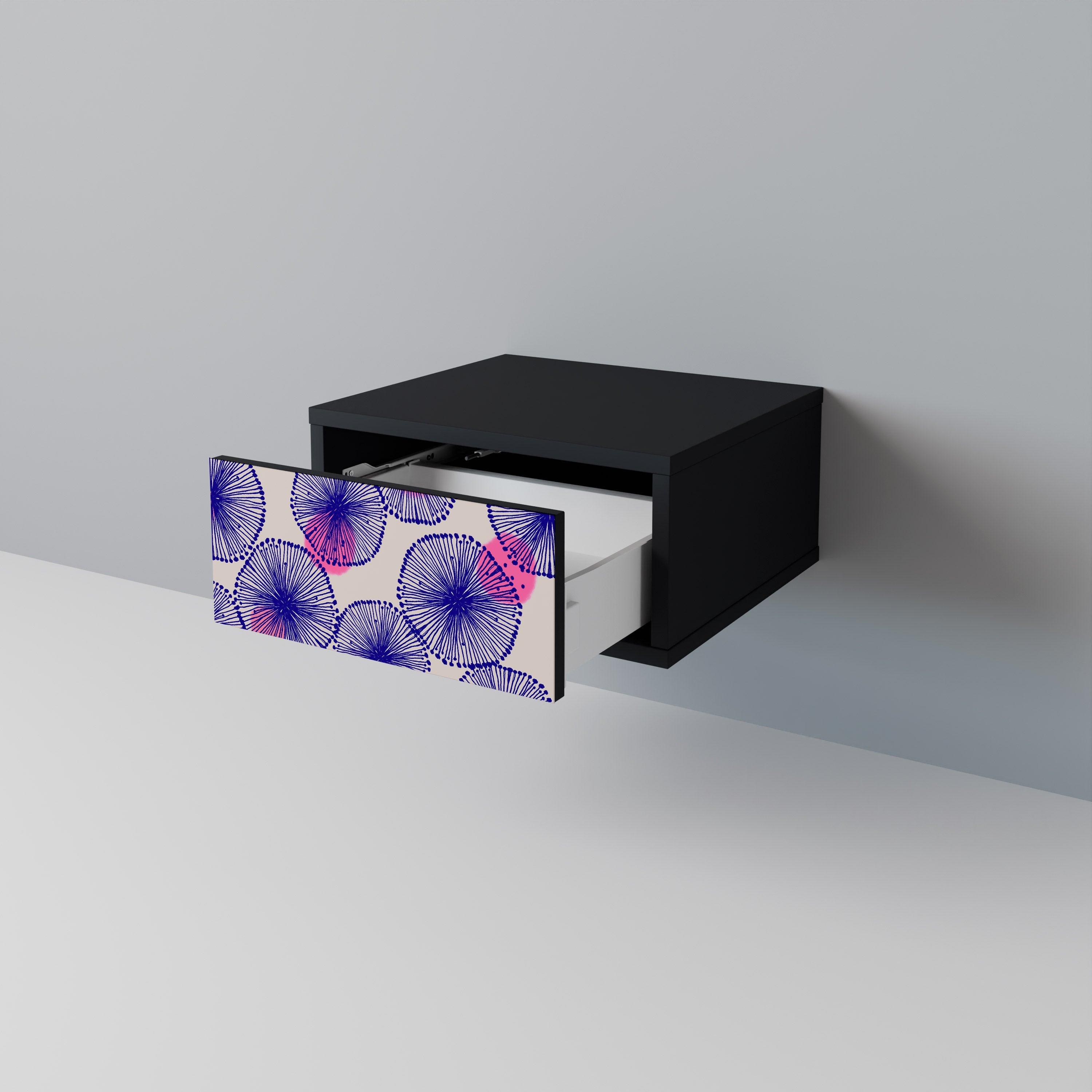 Table de chevet MAGIC NATURE en finition noire